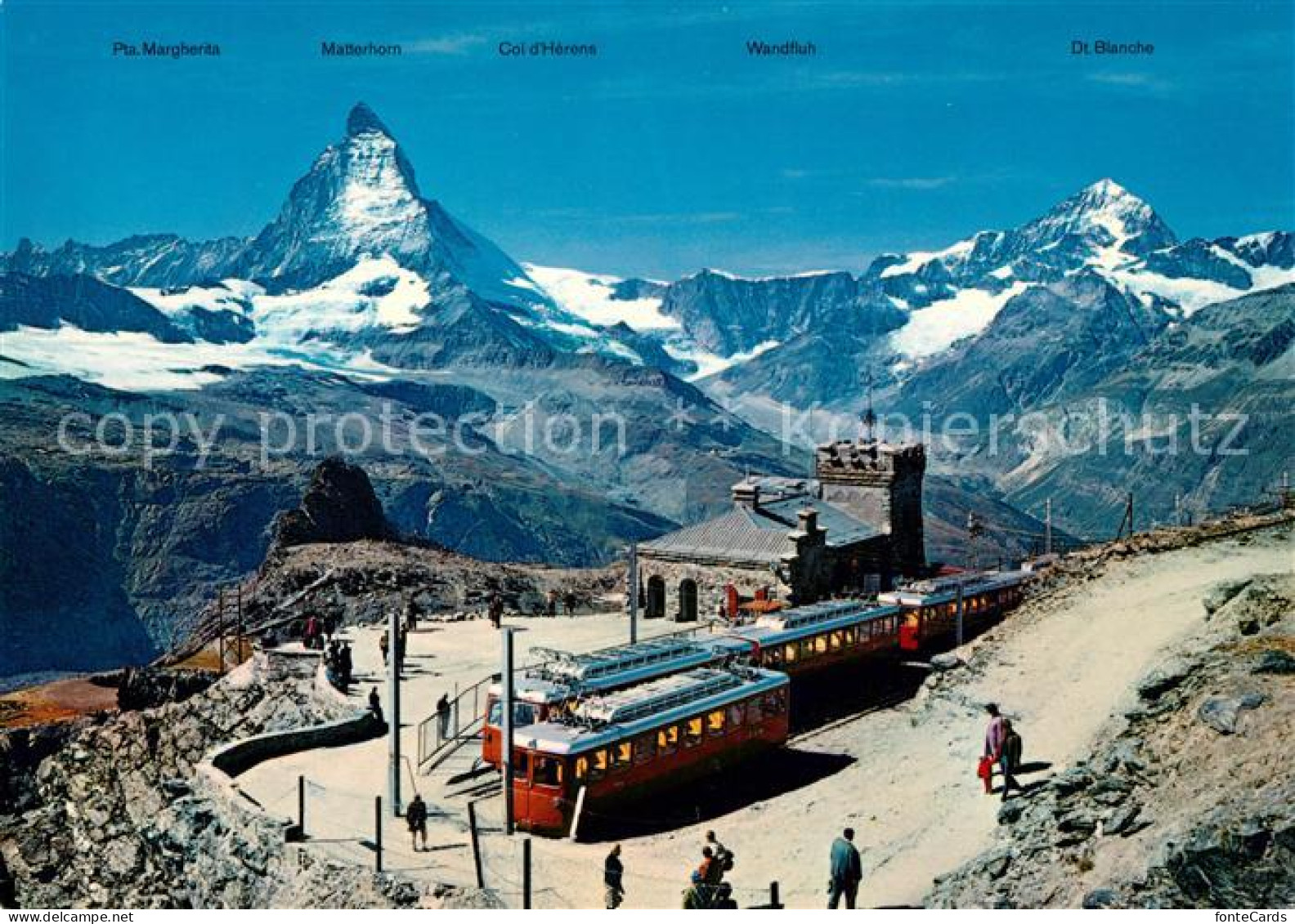 13143378 Gornergratbahn Zermatt Station Gornergrat Matterhorn Dt. Blanche  Gorne - Other & Unclassified