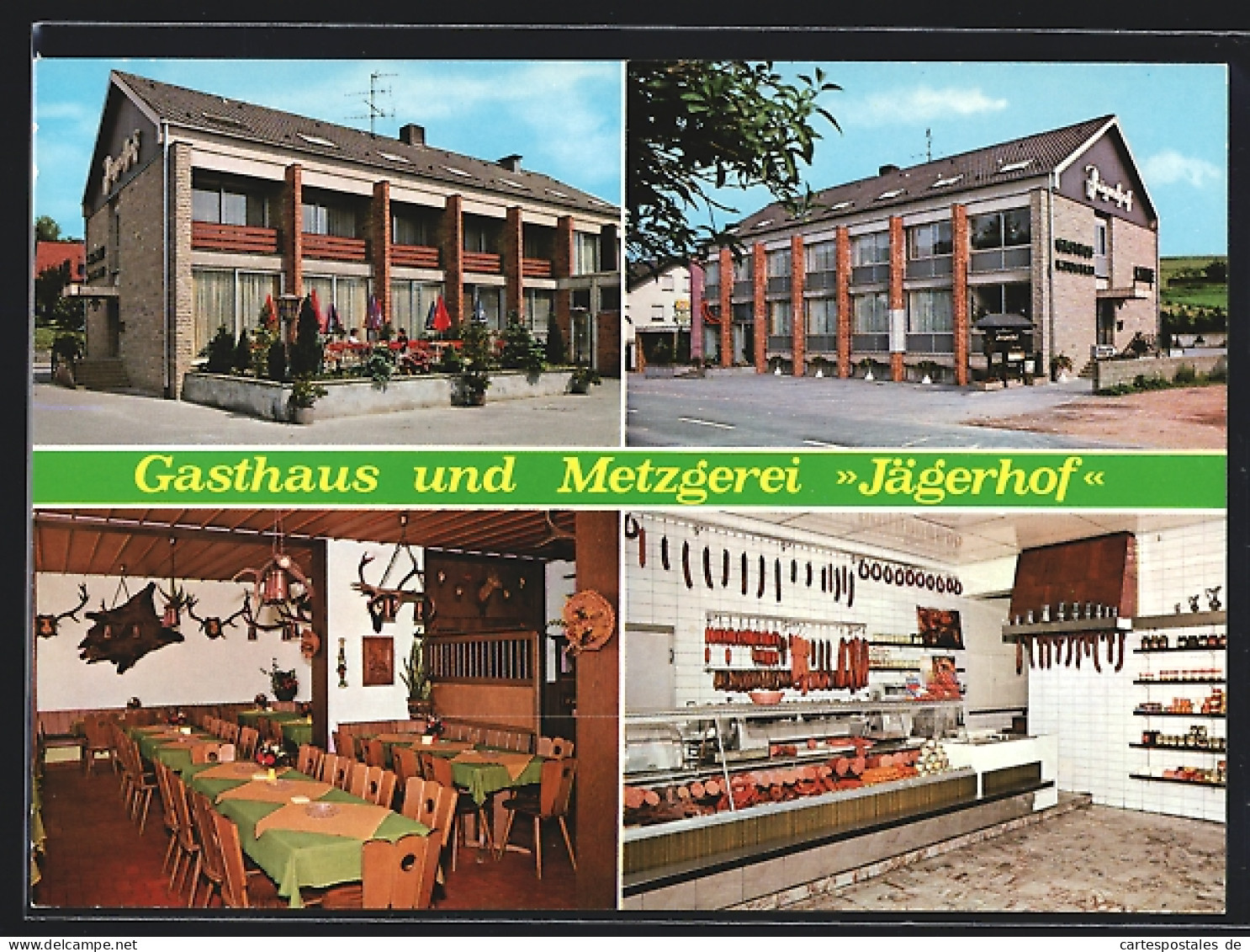 AK Weibersbrunn /Spessart, Gasthaus Und Metzgerei Jägerhof  - Otros & Sin Clasificación