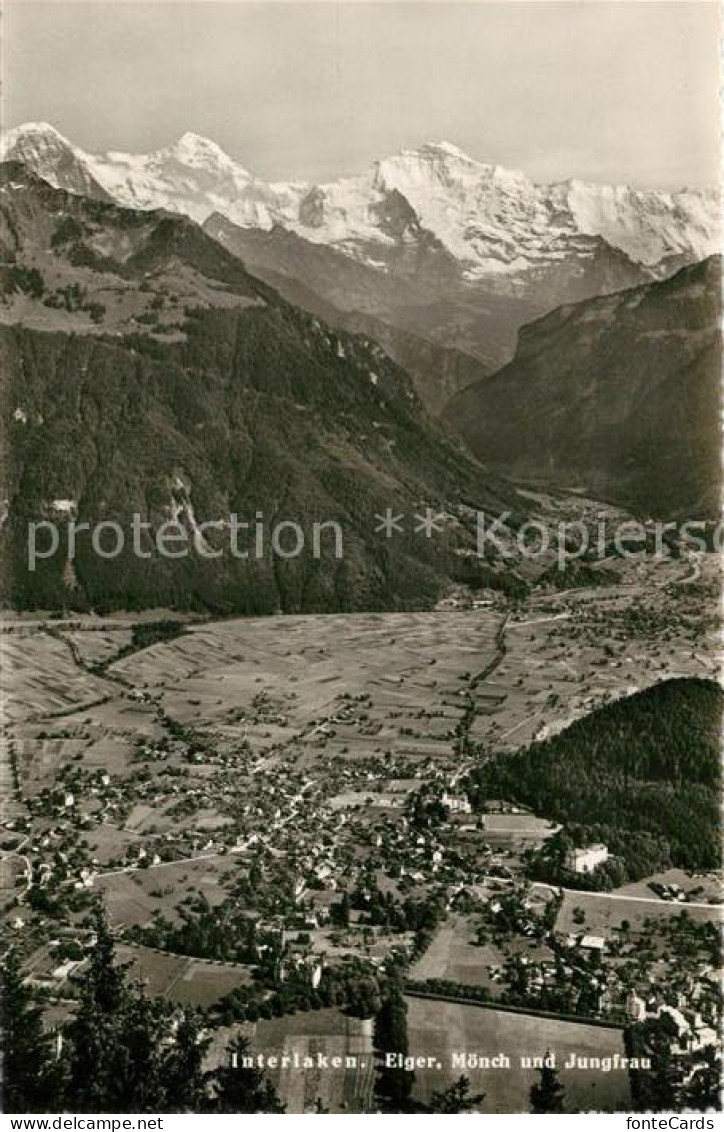 13143061 Interlaken BE Panorama Mit Eiger Moench Und Jungfrau Berner Alpen Inter - Other & Unclassified