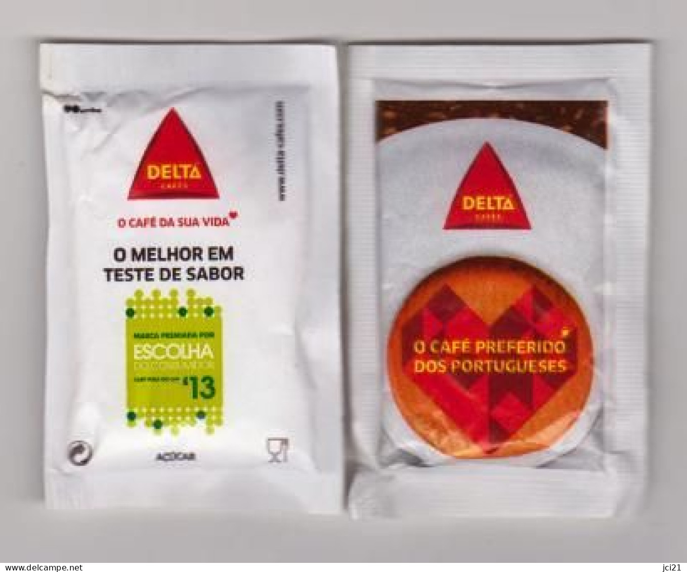 Sachet De Sucre " DELTA O Café Preferido Dos Portugueses " Assiette (scann Recto-verso) [S093]_Di127 - Suiker