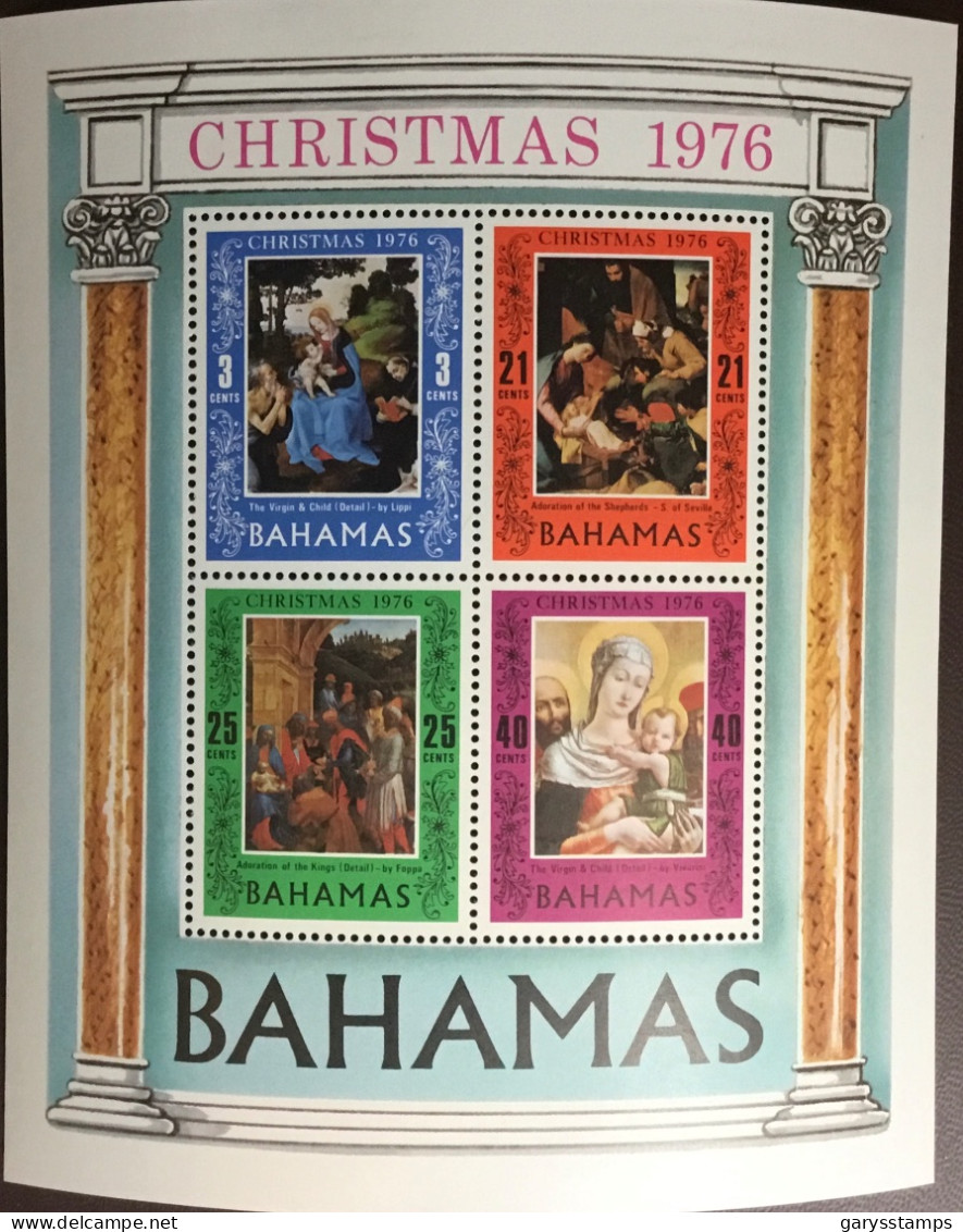 Bahamas 1976 Christmas Minisheet MNH - Bahamas (1973-...)