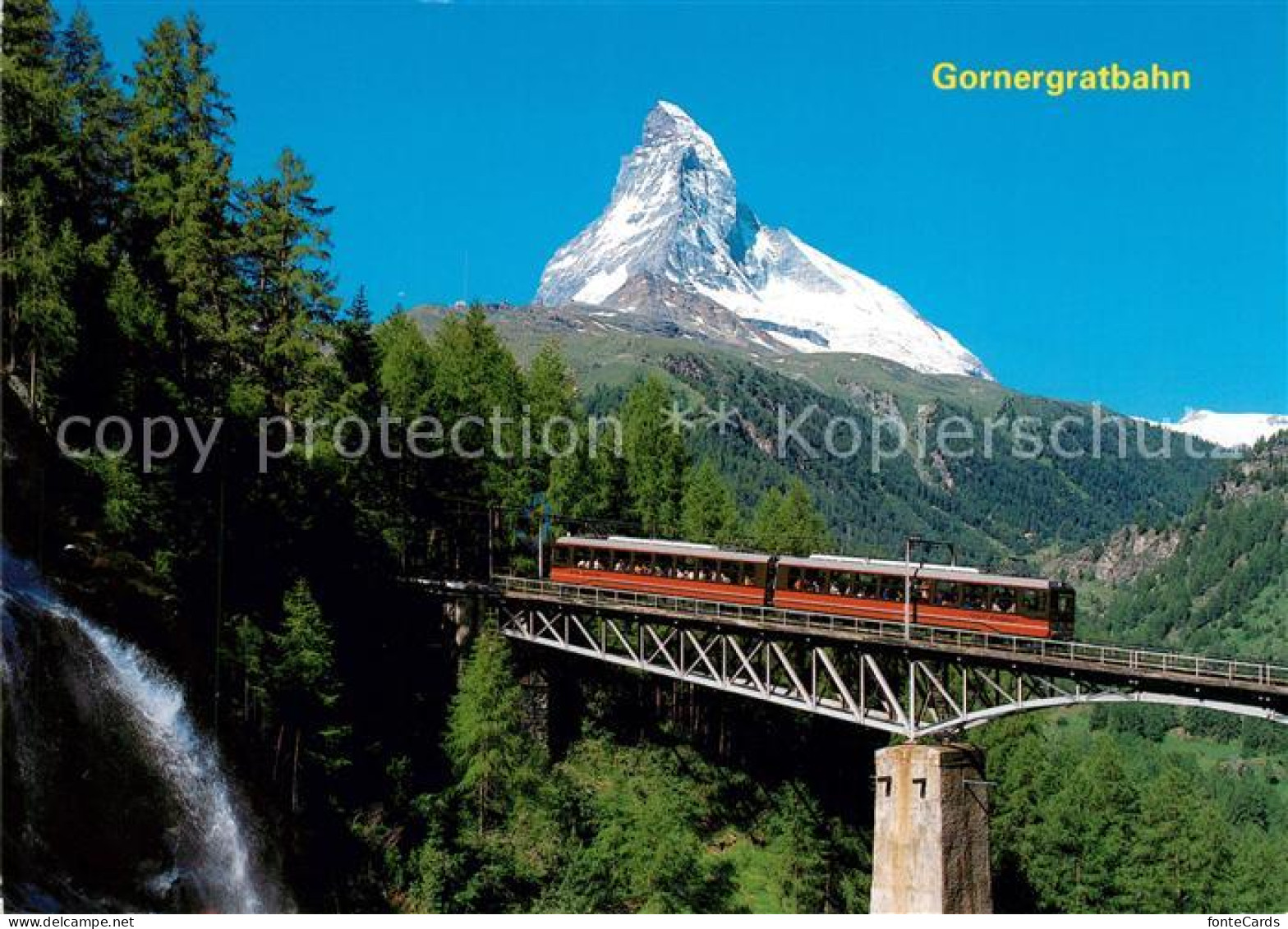 13139654 Gornergratbahn Findelbachbruecke Matterhorn Mt. Cervin Zermatt  Gornerg - Other & Unclassified