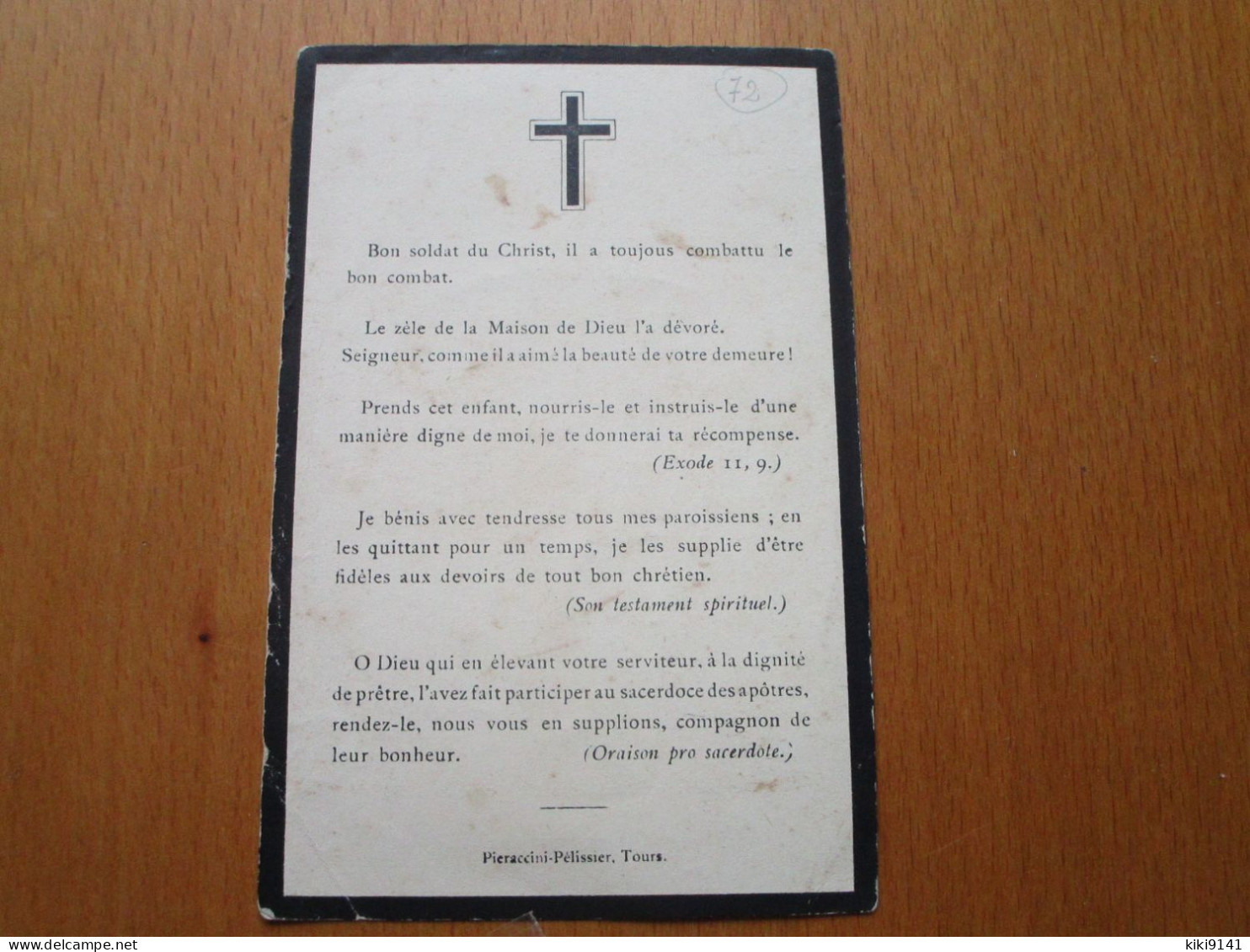 NOUANS - Souvenez-vous Dans Vos Prières De Monsieur L'Abbé Gabriel GEORGET, Chanoine Honoraire, Curé - Autres & Non Classés