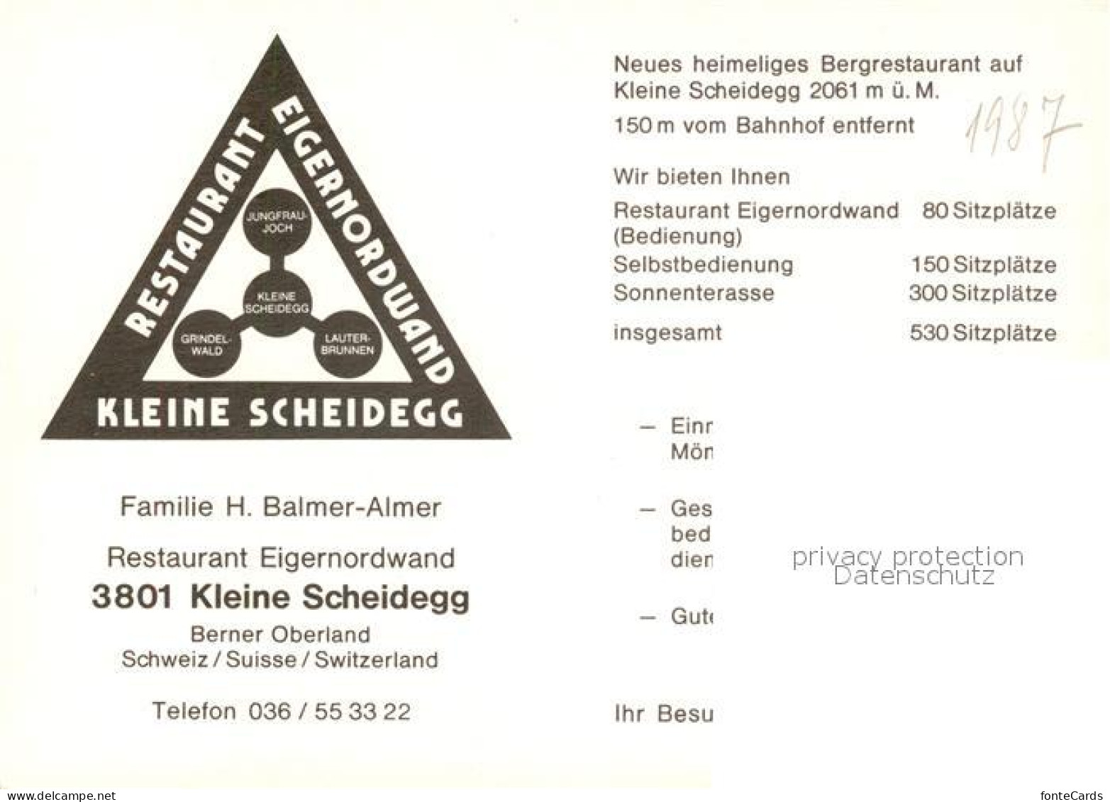 13134828 Kleine Scheidegg Interlaken Restaurant Eigernordwand Kleine Scheidegg - Other & Unclassified