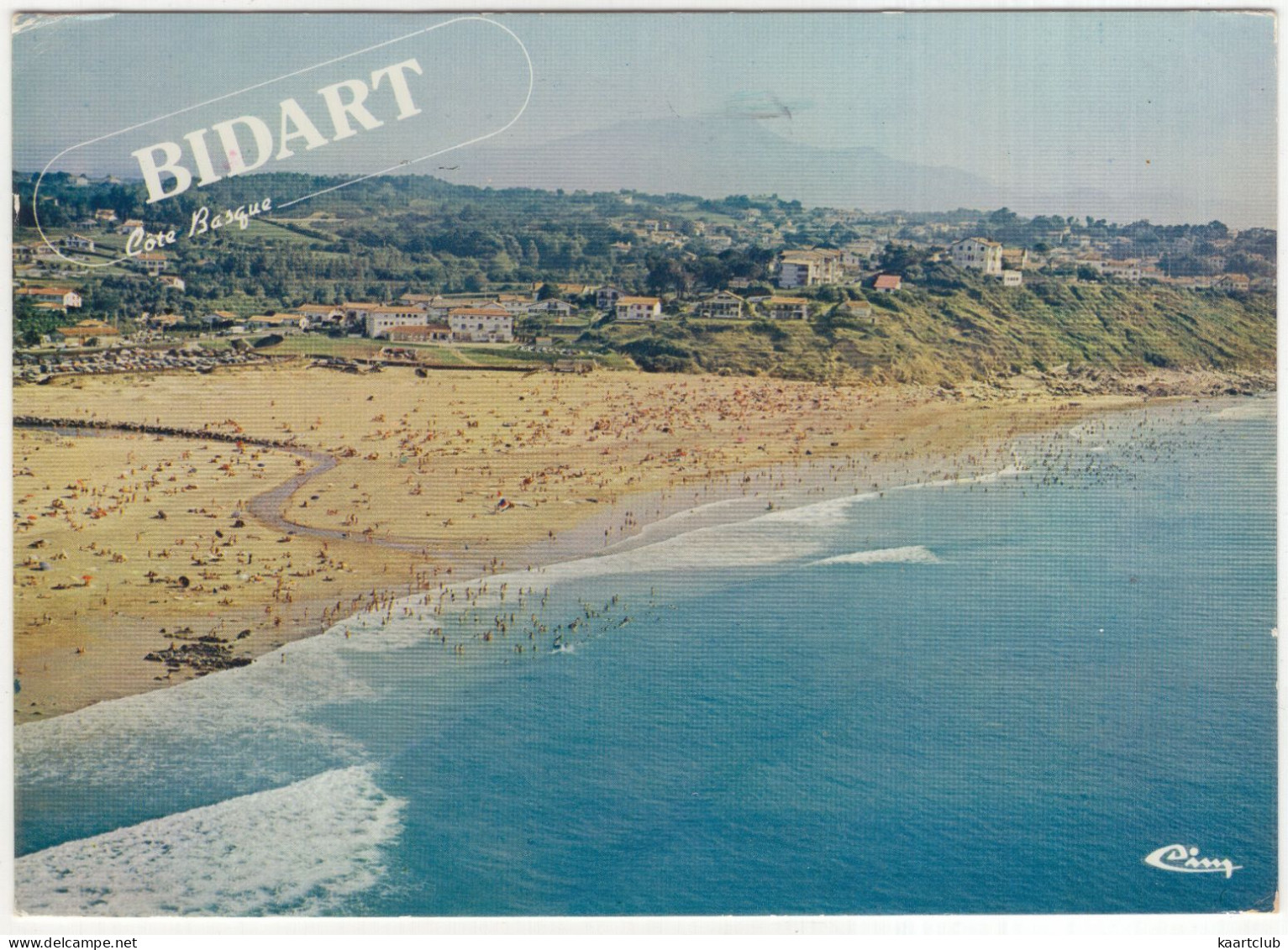 Bidart (Pyr.-Atl.) - Vue Panoramique Aérienne Sur La Plage De L'Ouhabia, Avec Au Fond La Rhune. - (France) - Bidart