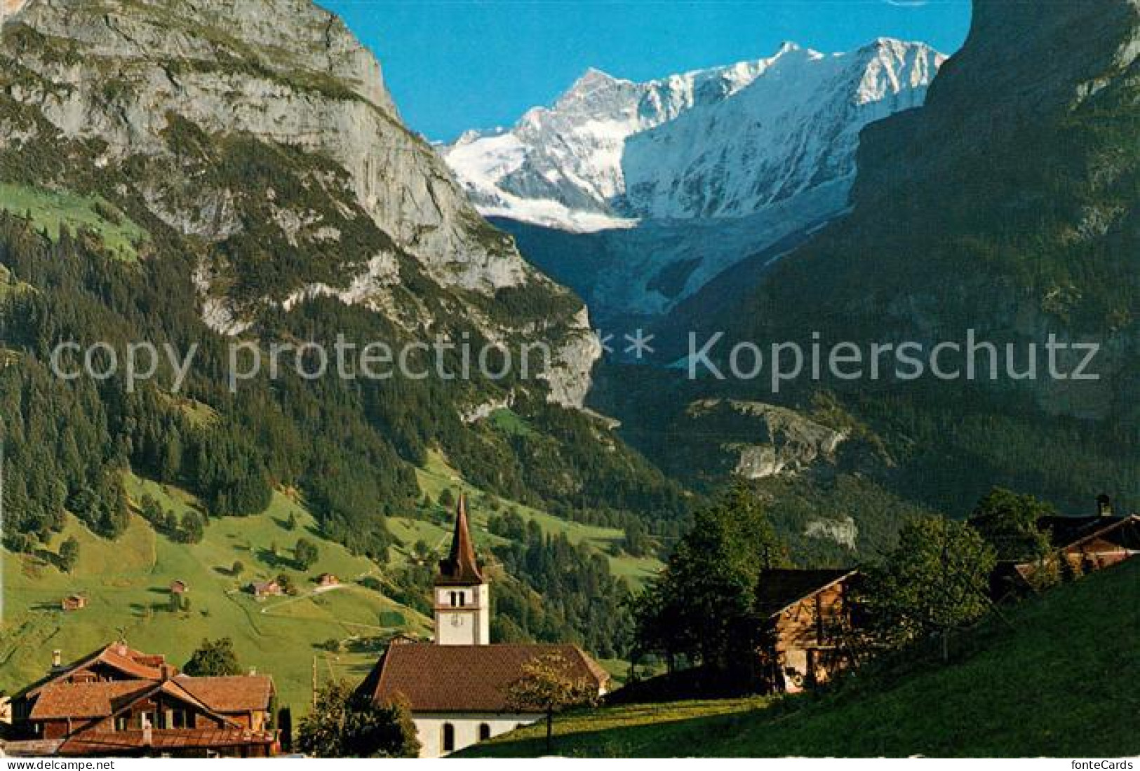 13131813 Grindelwald Landschaftspanorama Mit Fiescherwand Berner Alpen Grindelwa - Autres & Non Classés