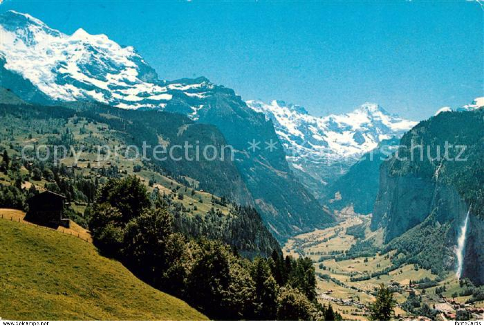 13130860 Lauterbrunnental Landschaftspanorama Mit Jungfrau Berner Alpen Lauterbr - Autres & Non Classés