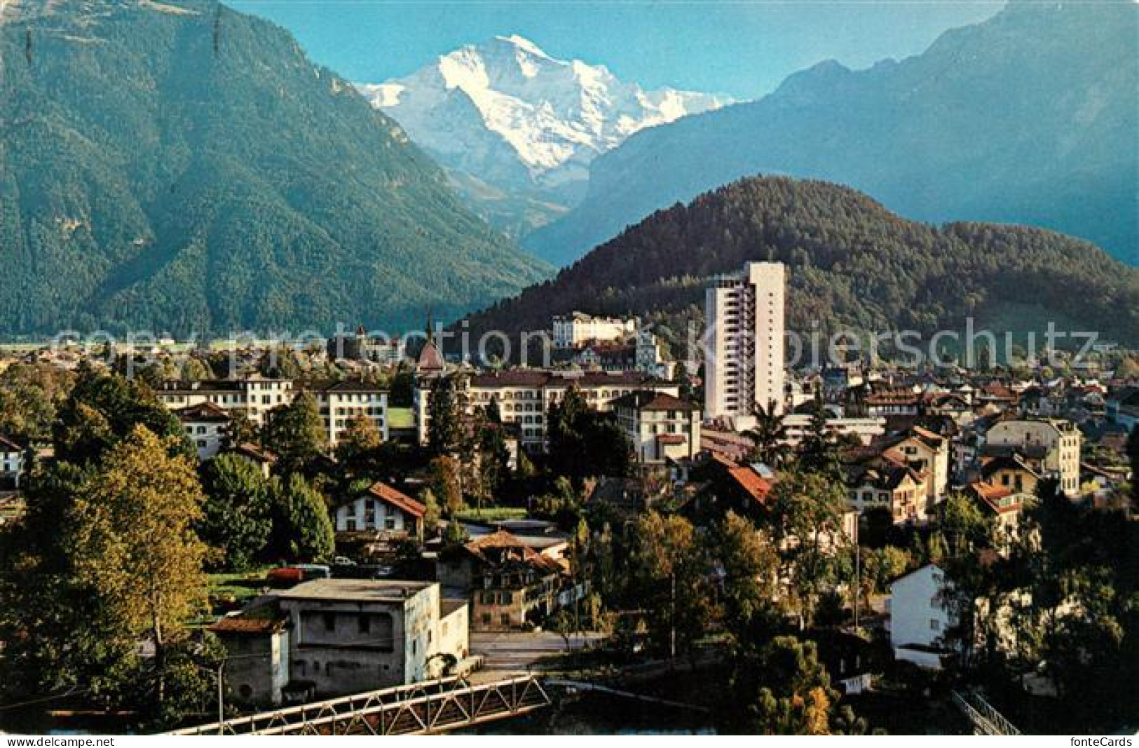 13130692 Interlaken BE Stadtpanorama Mit Jungfrau Berner Alpen Interlaken BE - Other & Unclassified