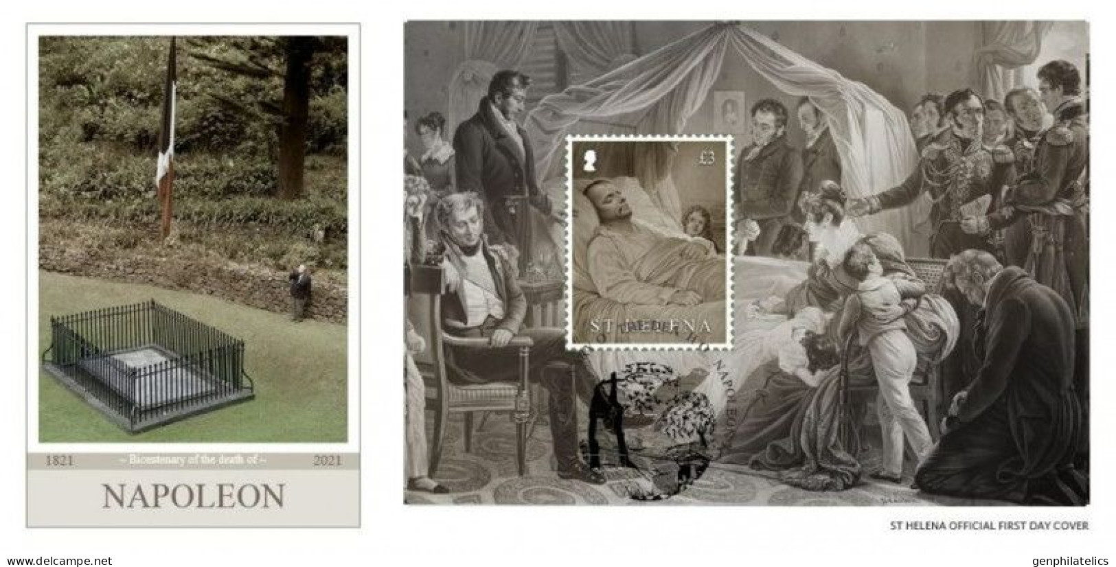 St Helena 2021 PEOPLE 200th Death Anniv. Of NAPOLEON BONAPARTE - Fine S/S FDC - St. Helena