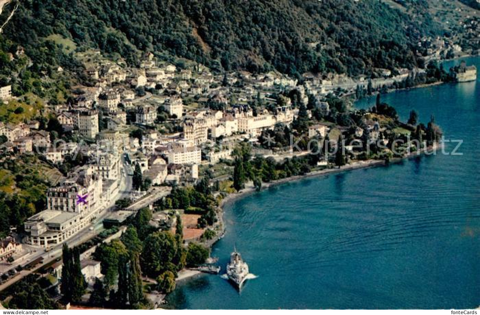 13130132 Territet Montreux Vue Aérienne Lac Leman Genfersee Fliegeraufnahme Mont - Sonstige & Ohne Zuordnung