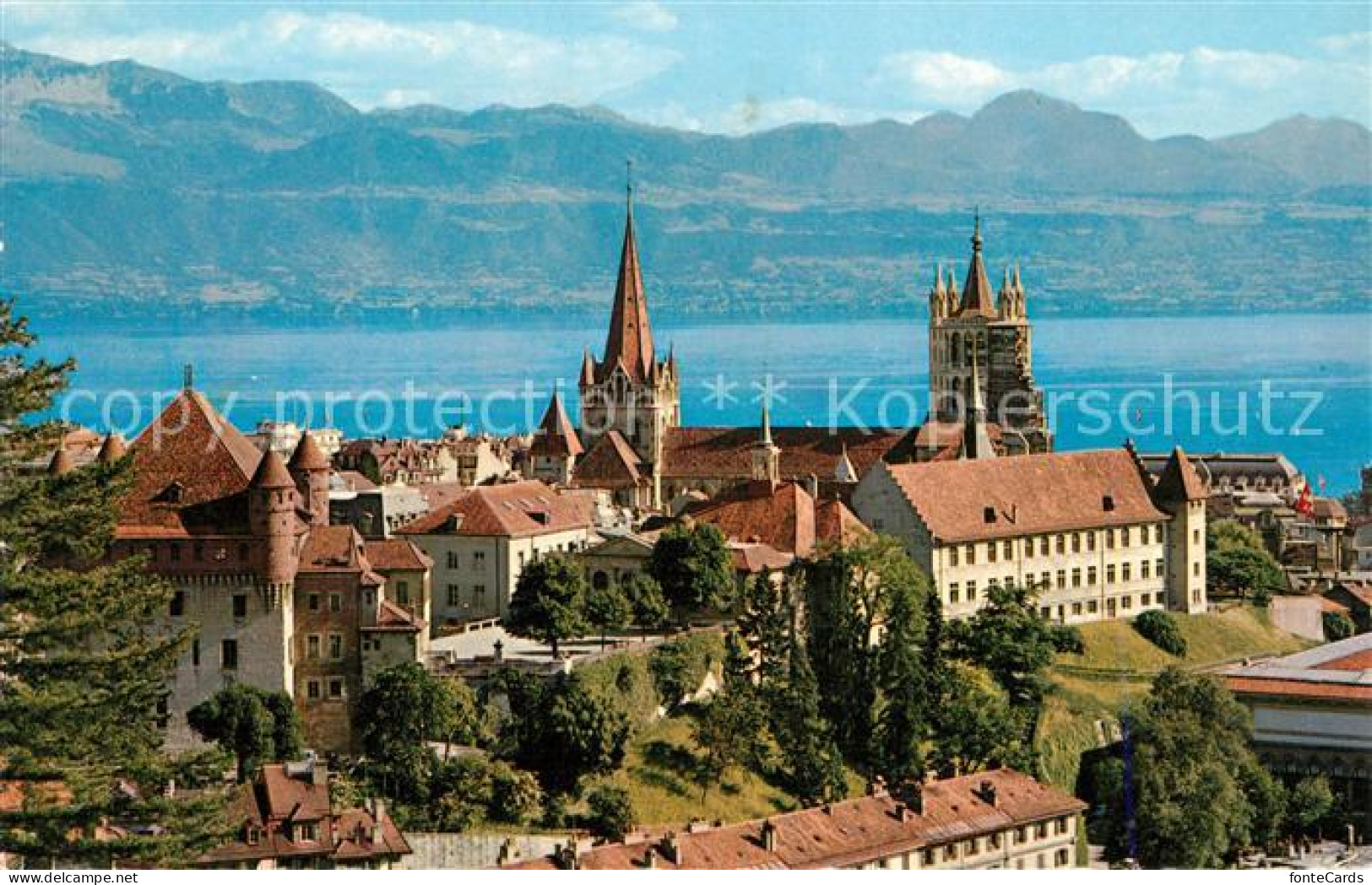 13130048 Lausanne VD Chateau Cathedrale Lac Leman Lausanne VD - Autres & Non Classés