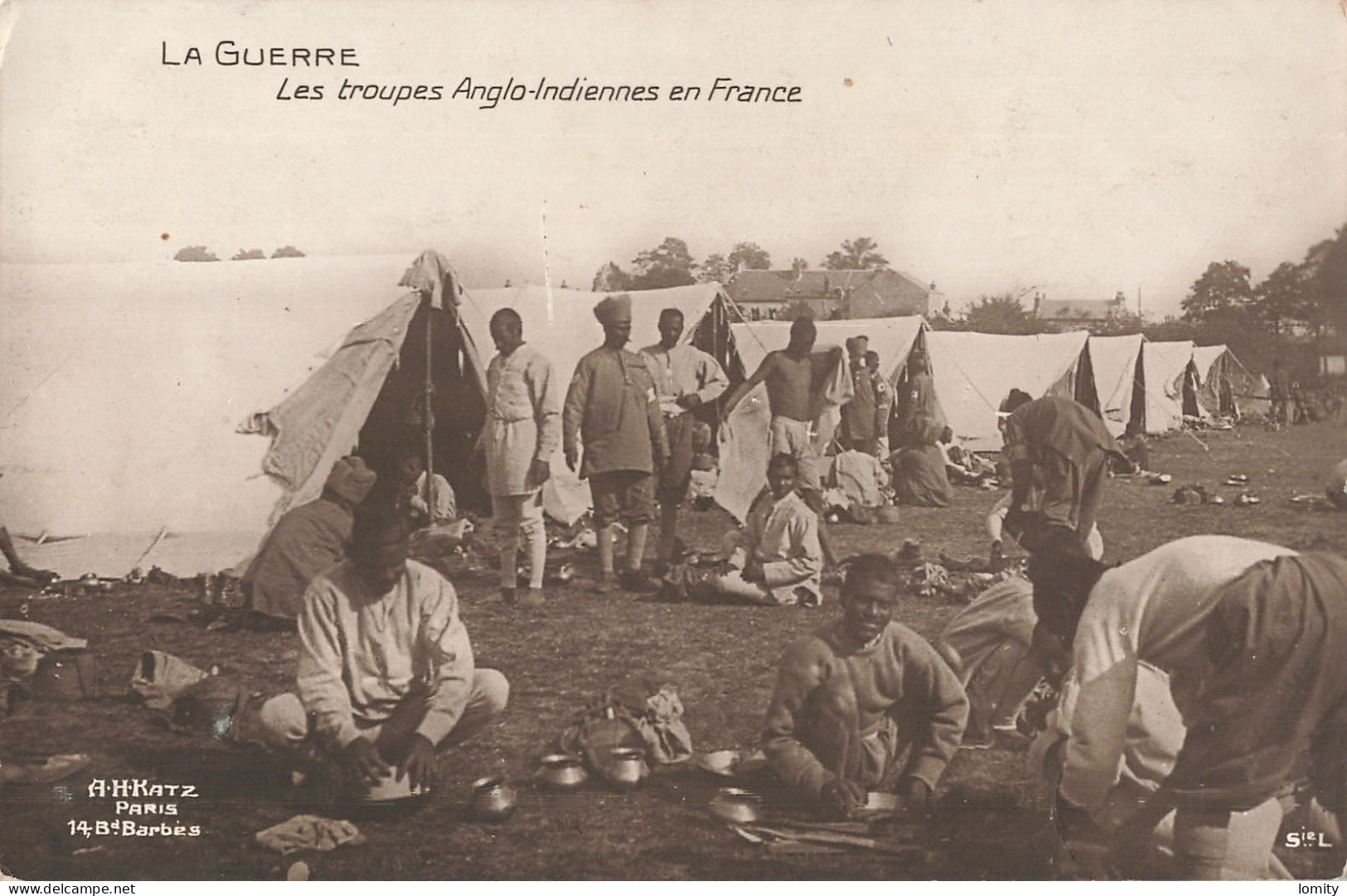 Guerre 1914 1918 Les Troupes Anglo Indiennes En France CPA - War 1914-18