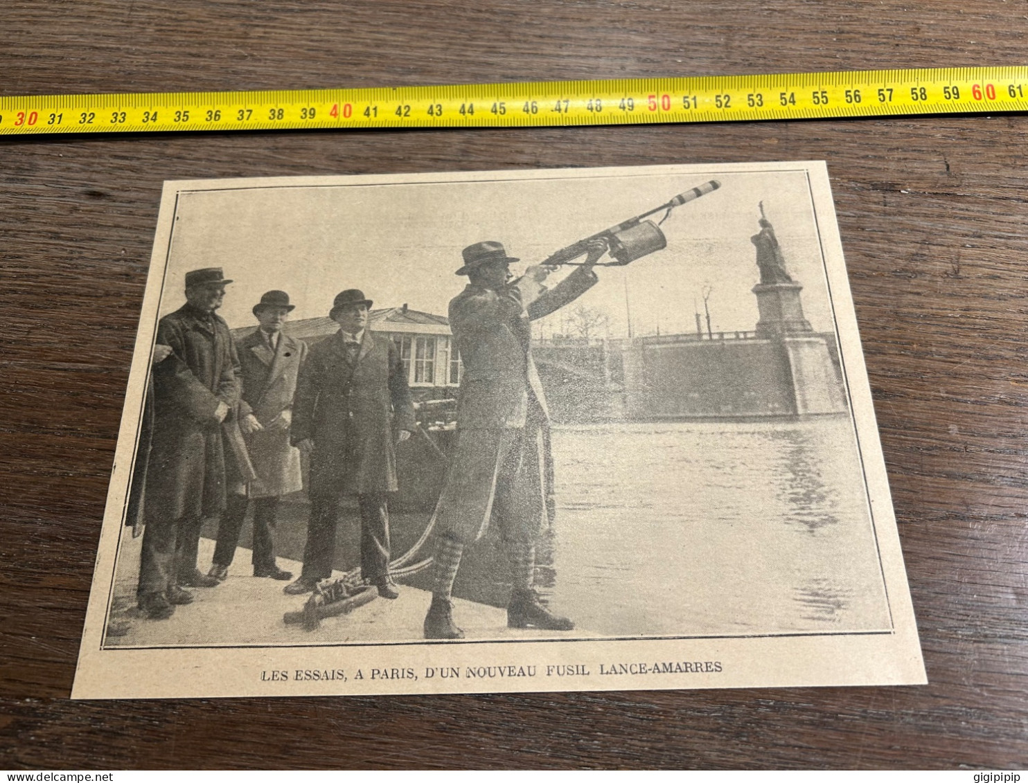 1930 GHI16 ESSAIS, A PARIS, D'UN NOUVEAU FUSIL LANCE-AMARRES Pont De Grenelle William Schermuly - Collections