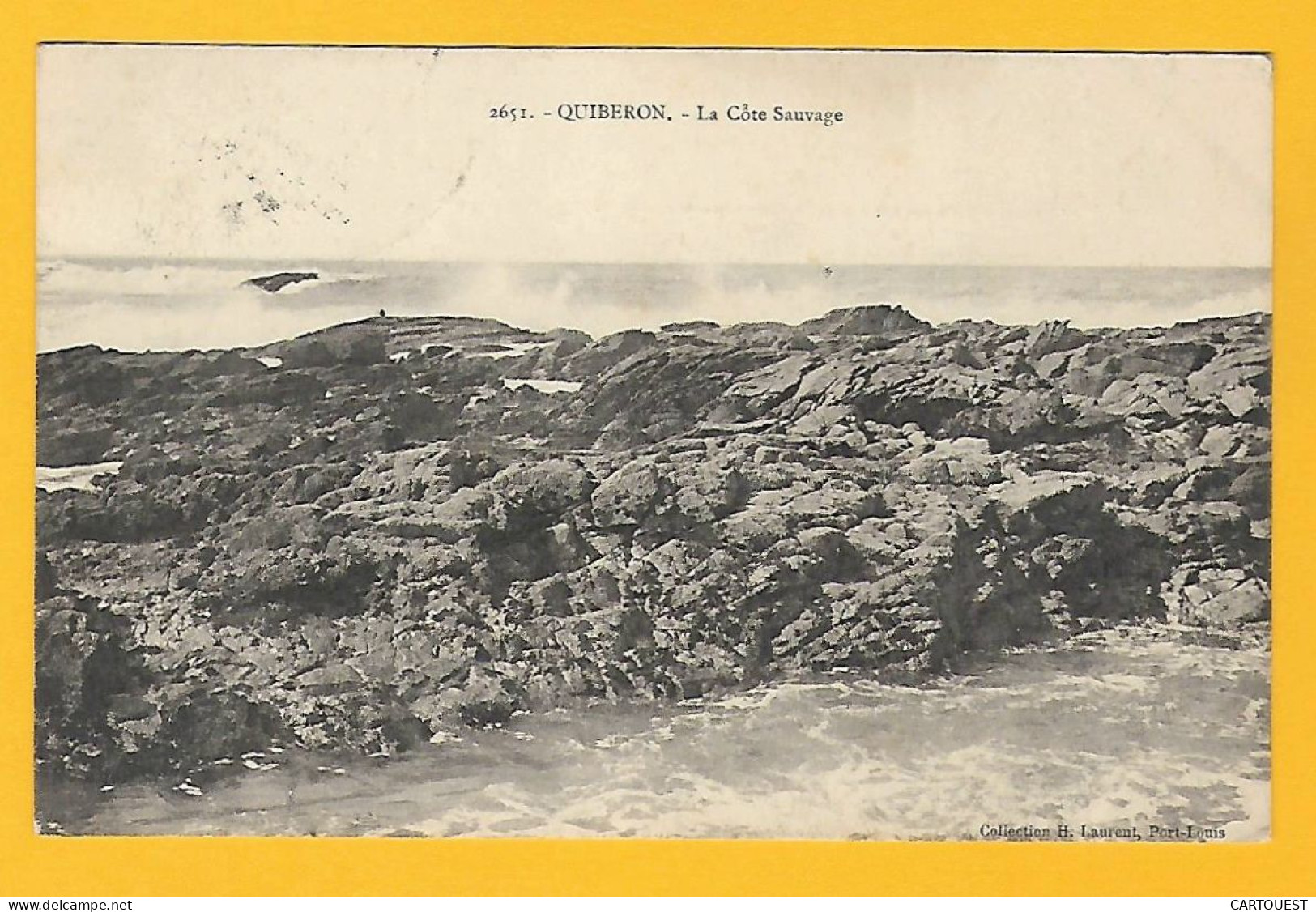 CPA QUIBERON - La Côte Sauvage - 1908 - Quiberon