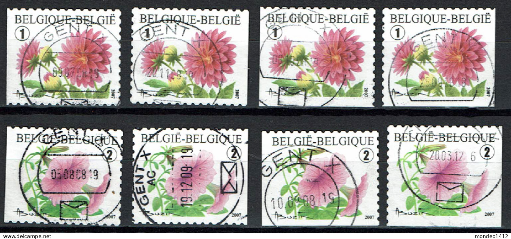 België OBP 3721/3722 - Zegels Uit Boekje B80 En B81 - Oblitérés