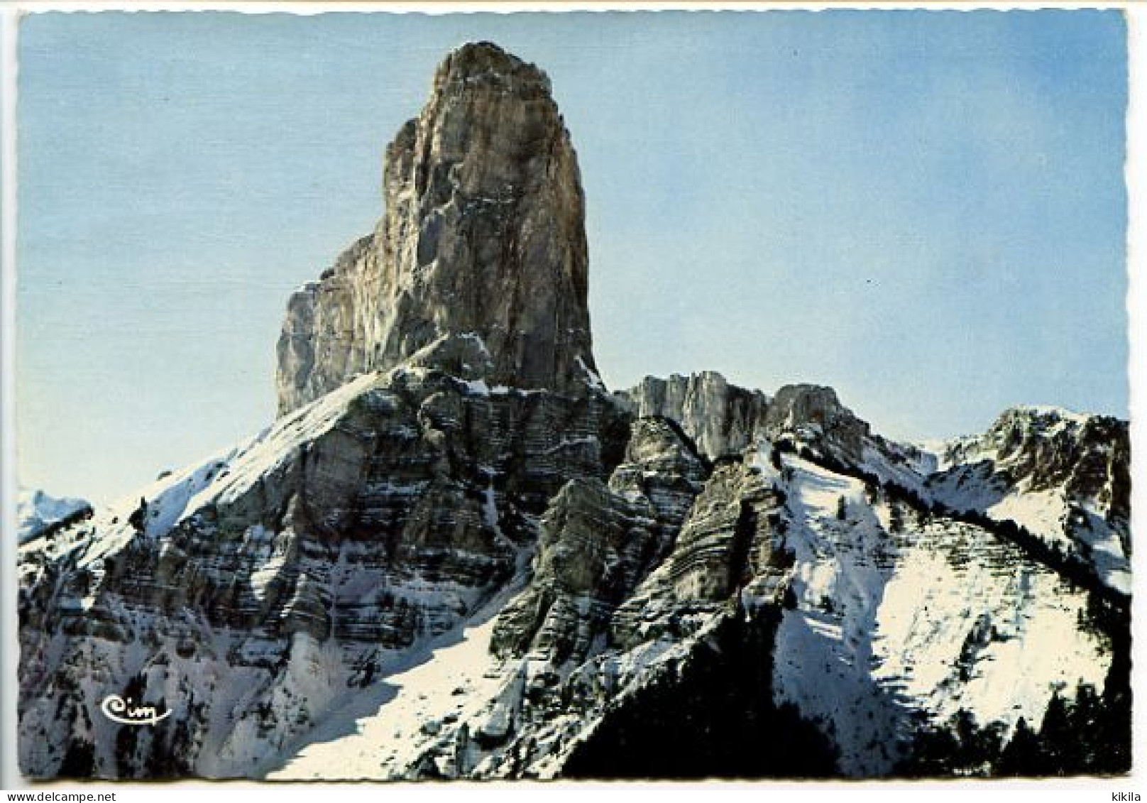 CPSM Dentelée 10.5 X 15 Isère    Vue Aérienne   Le MONT AIGUILLE - Altri & Non Classificati