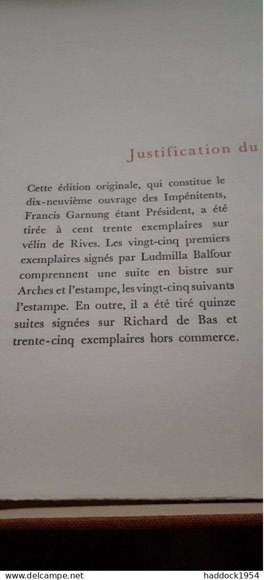 rendez-vous ! PHILIPPE SOUPAULT  LUDMILLA BALFOUR les impénitents 1973