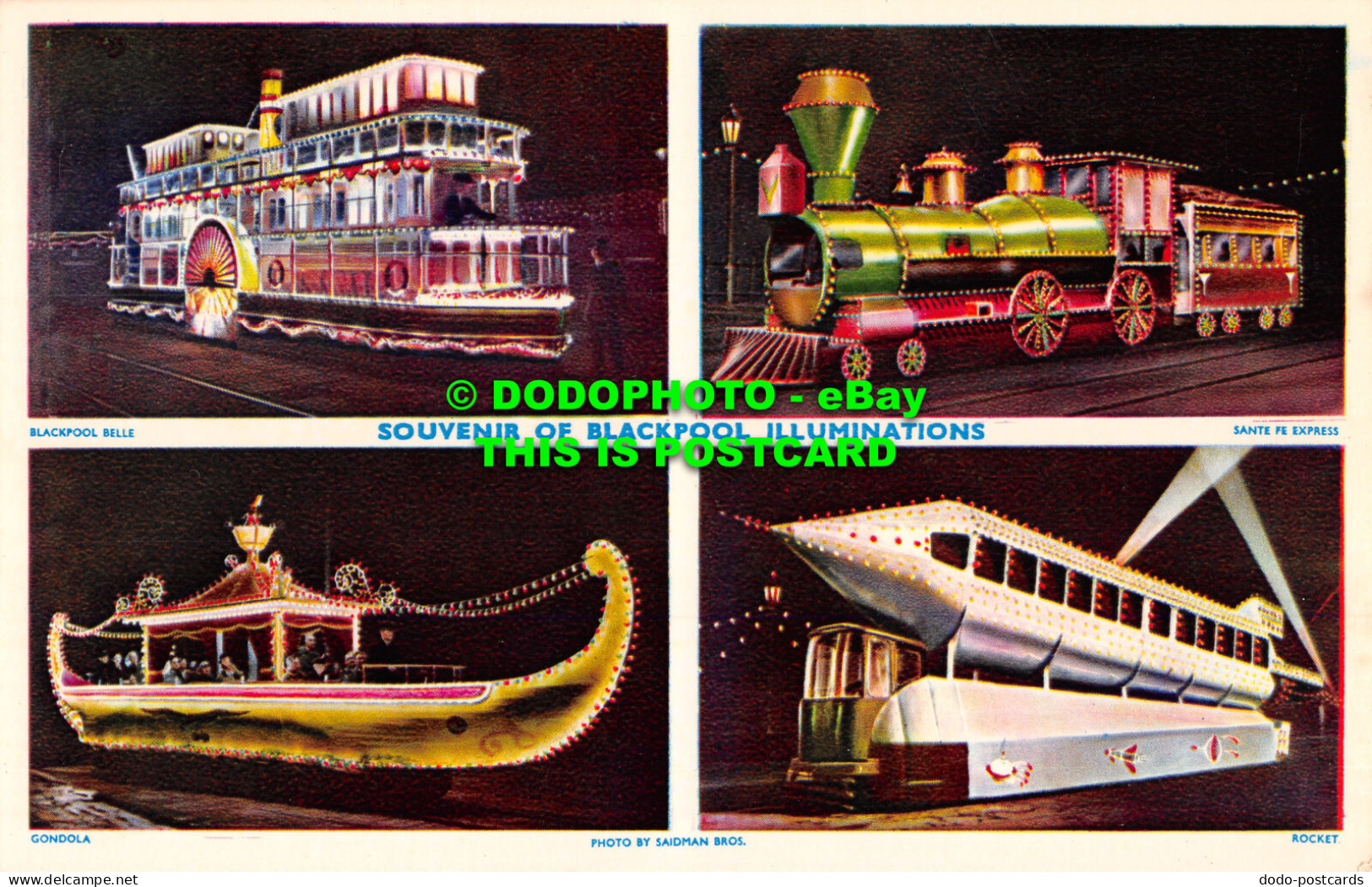 R526716 Souvenir Of Blackpool Illuminations. Blackpool Belle. Sante Fe Express. - World