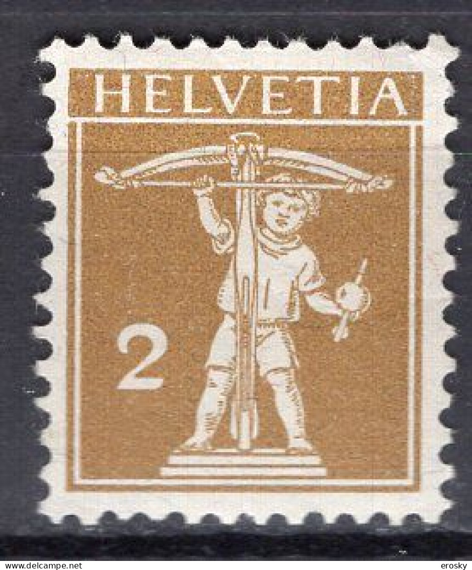 T3289 - SUISSE SWITZERLAND Yv N°128 * - Unused Stamps
