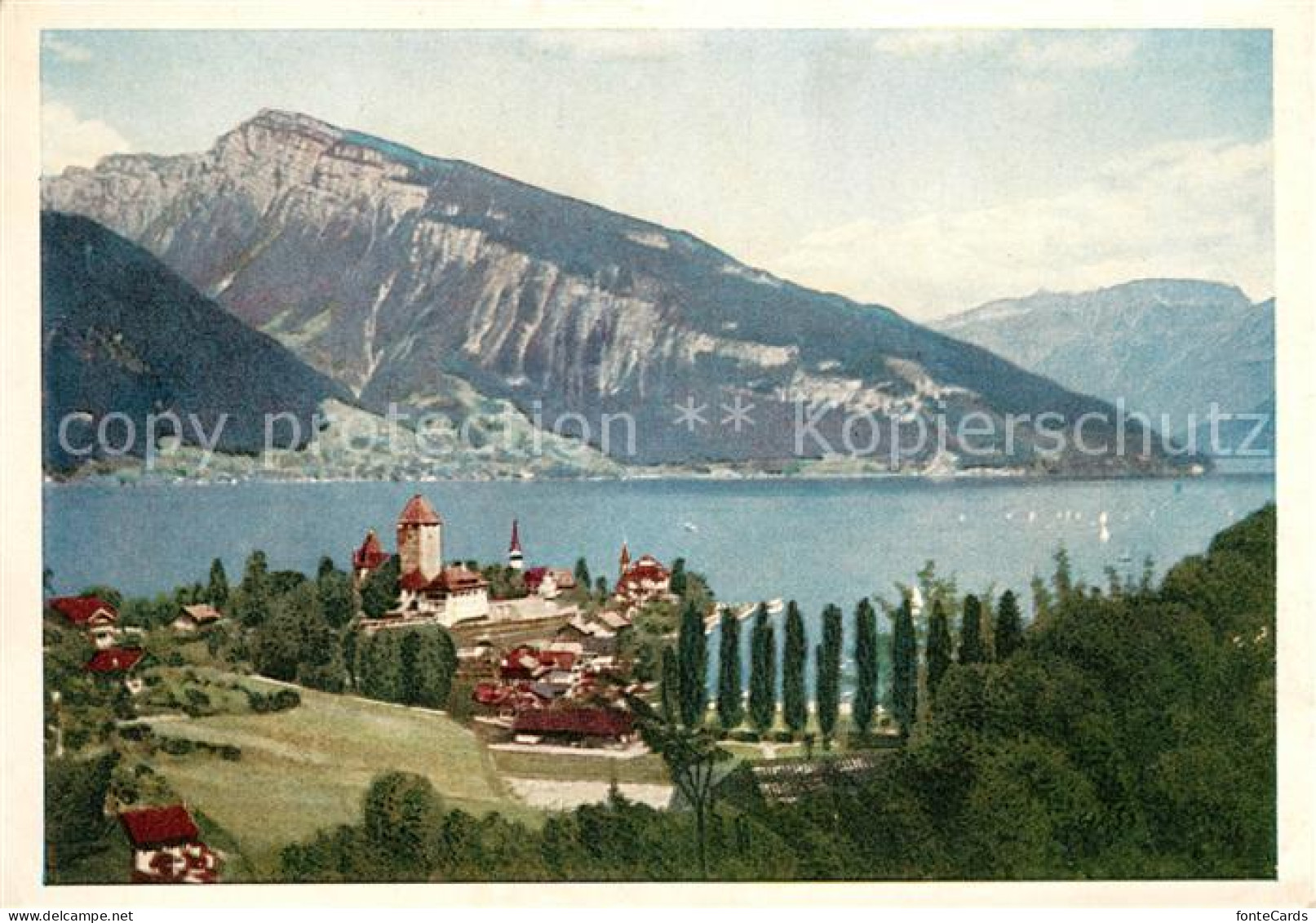 13125334 Spiez BE Panorama Thuner See Alpen Spiez BE - Altri & Non Classificati