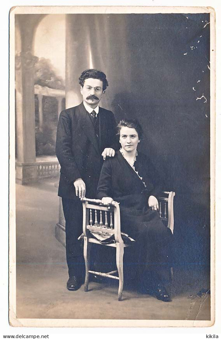 CPA 9 X 14 Isère Carte Photo De RAPID-PHOTO ? Avenue Jean Jaurès GRENOBLE   Couple (en Studio) - Grenoble