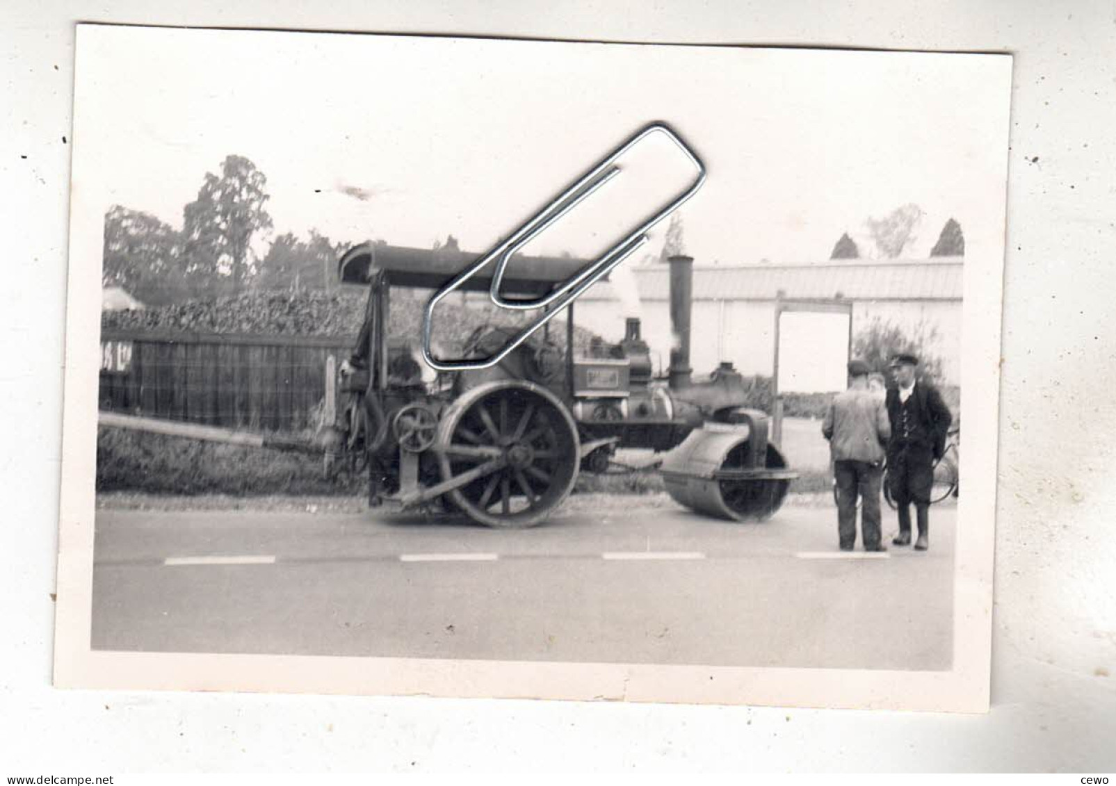 PHOTO TRACTEUR ARICOLE LA VIE RURALE ROULEUR A  VAPEUR - Métiers