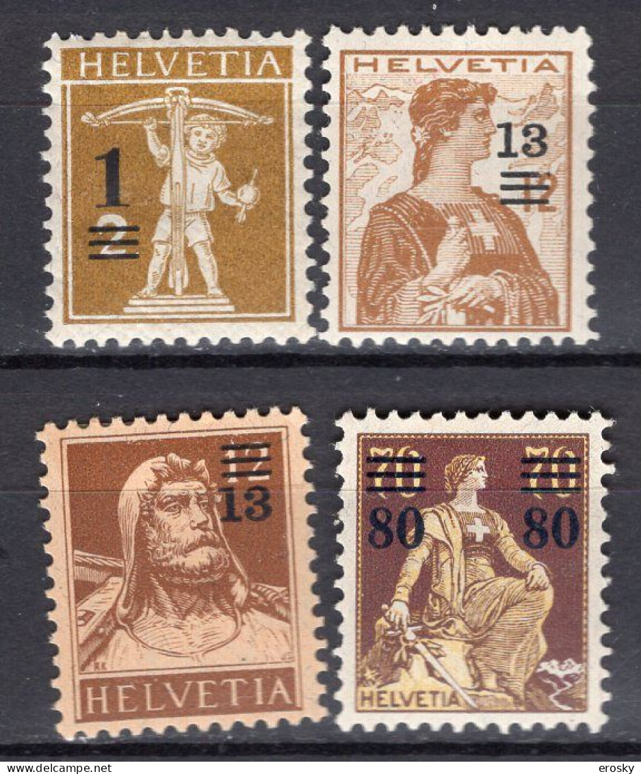 T3292 - SUISSE SWITZERLAND Yv N°145/48 * - Unused Stamps