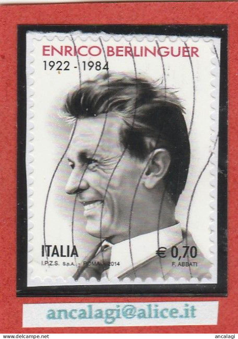 USATI ITALIA 2014 - Ref.1271A "ENRICO BERLINGUER" 1 Val. - - 2011-20: Oblitérés