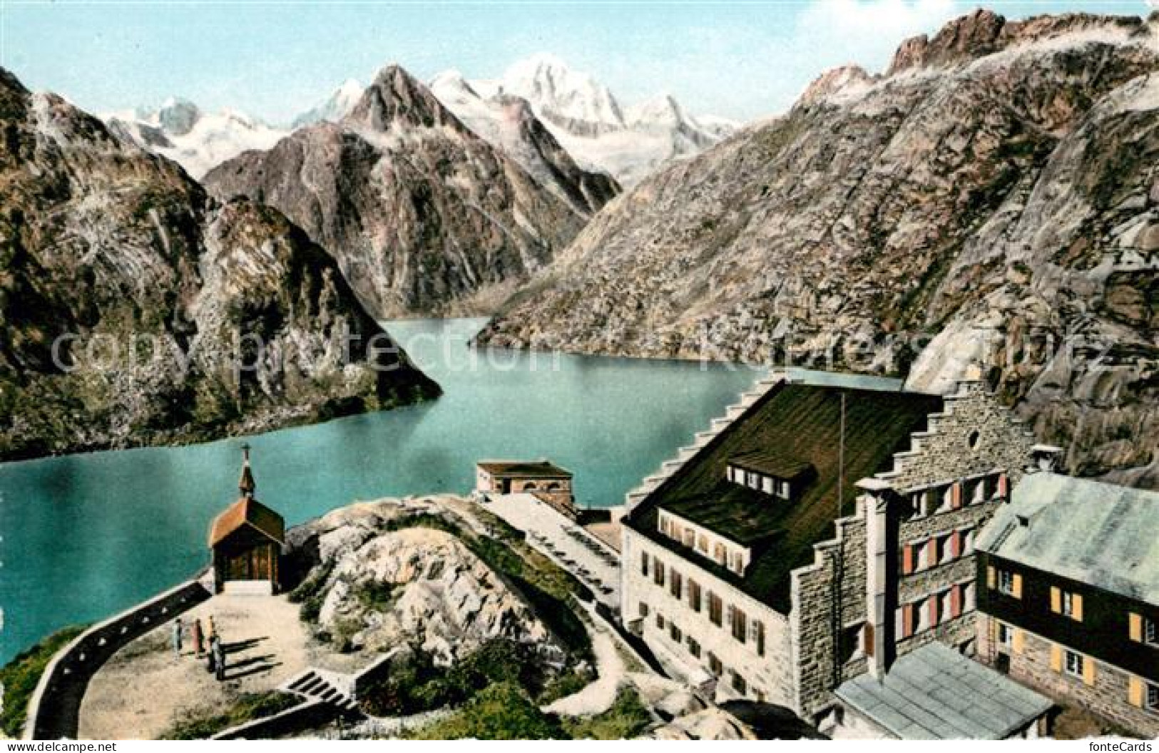 13123624 Grimsel Pass Grimselhospiz Bergsee Blick Auf Finsteraarhorn Berner Alpe - Altri & Non Classificati