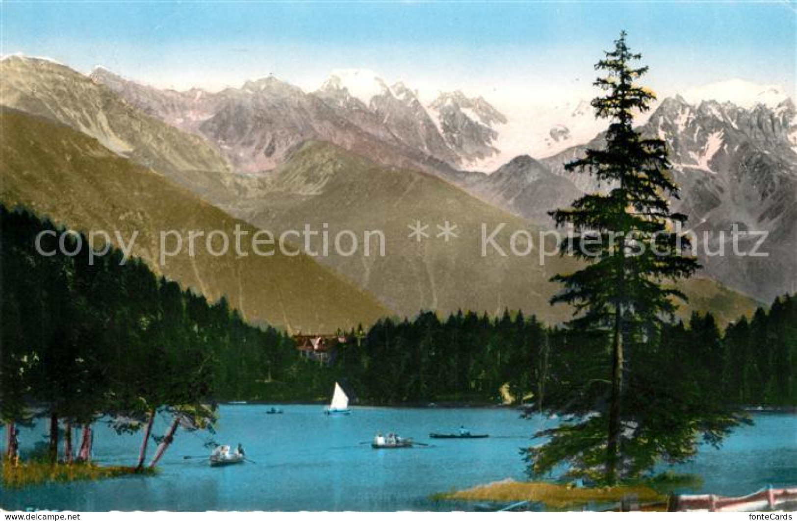 13123582 Lac Champex Et Grand Combin Walliser Alpen Lac Champex - Altri & Non Classificati