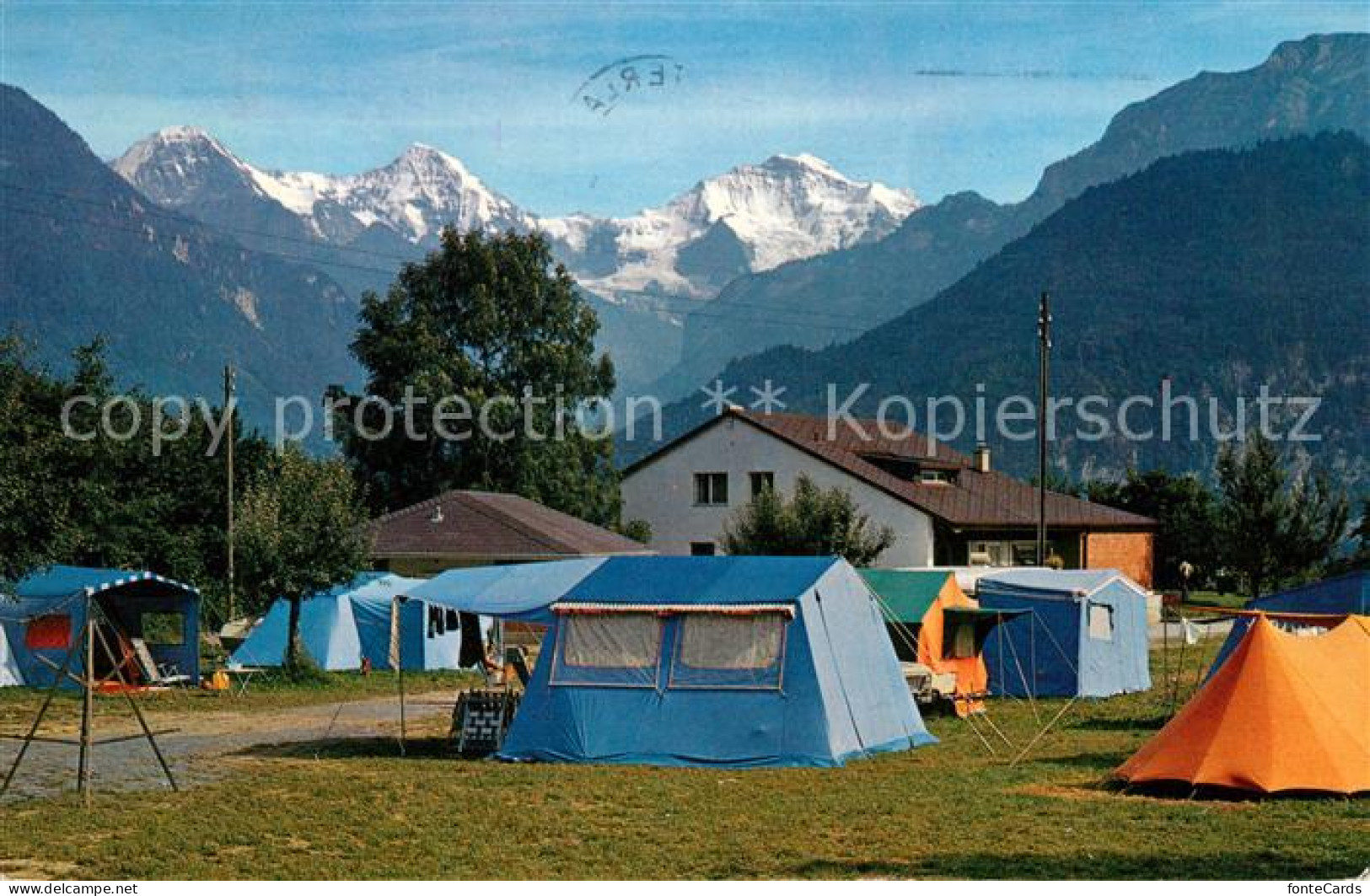 13123572 Unterseen Jungfraucamp Campingplatz Eiger Moench Jungfrau Berner Alpen  - Altri & Non Classificati