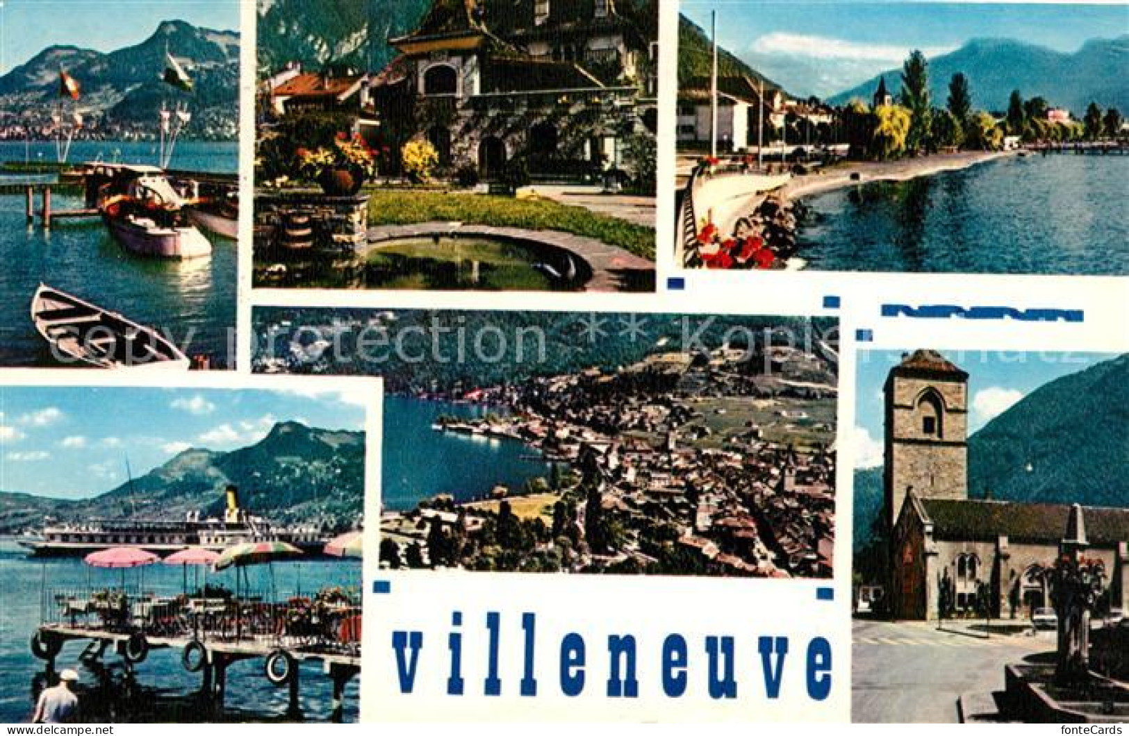 13123571 Villeneuve VD Teilansichten Genfersee Alpen Villeneuve VD - Other & Unclassified