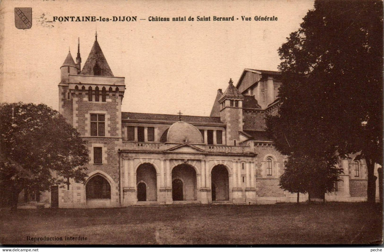 N°1196 W -cpa Fontaine Les Dijon -château Natal De Saint Bernard- - Autres & Non Classés