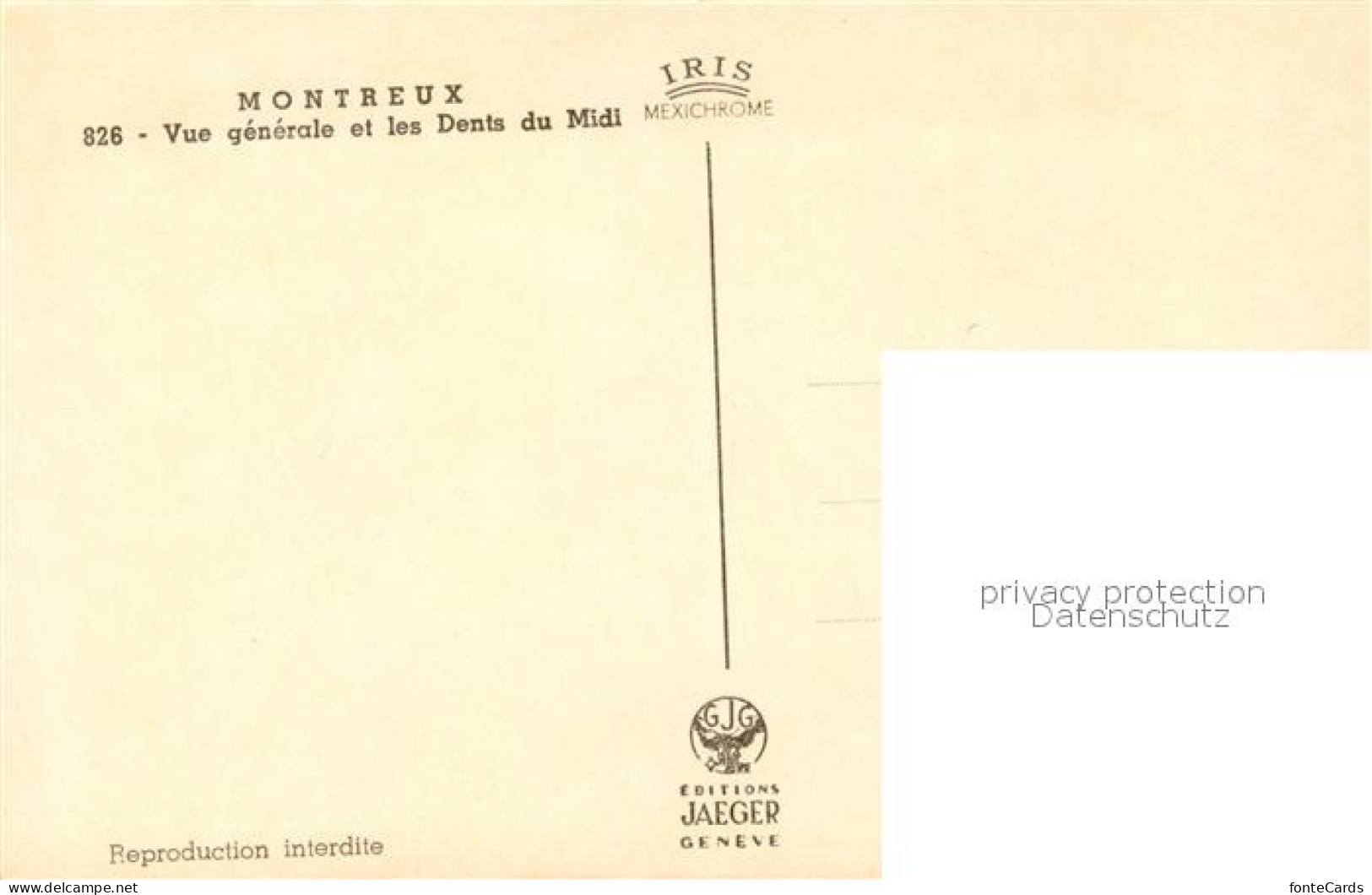 13123534 Montreux VD Vue Generale Lac Leman Et Les Dents Du Midi Montreux VD - Otros & Sin Clasificación