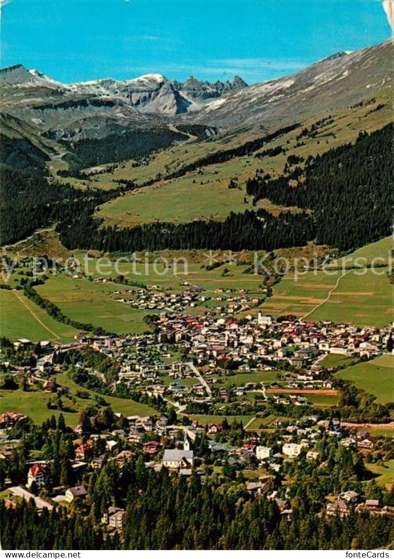 13123322 Flims Dorf Fliegeraufnahme Piz Grisch Flims Dorf - Andere & Zonder Classificatie