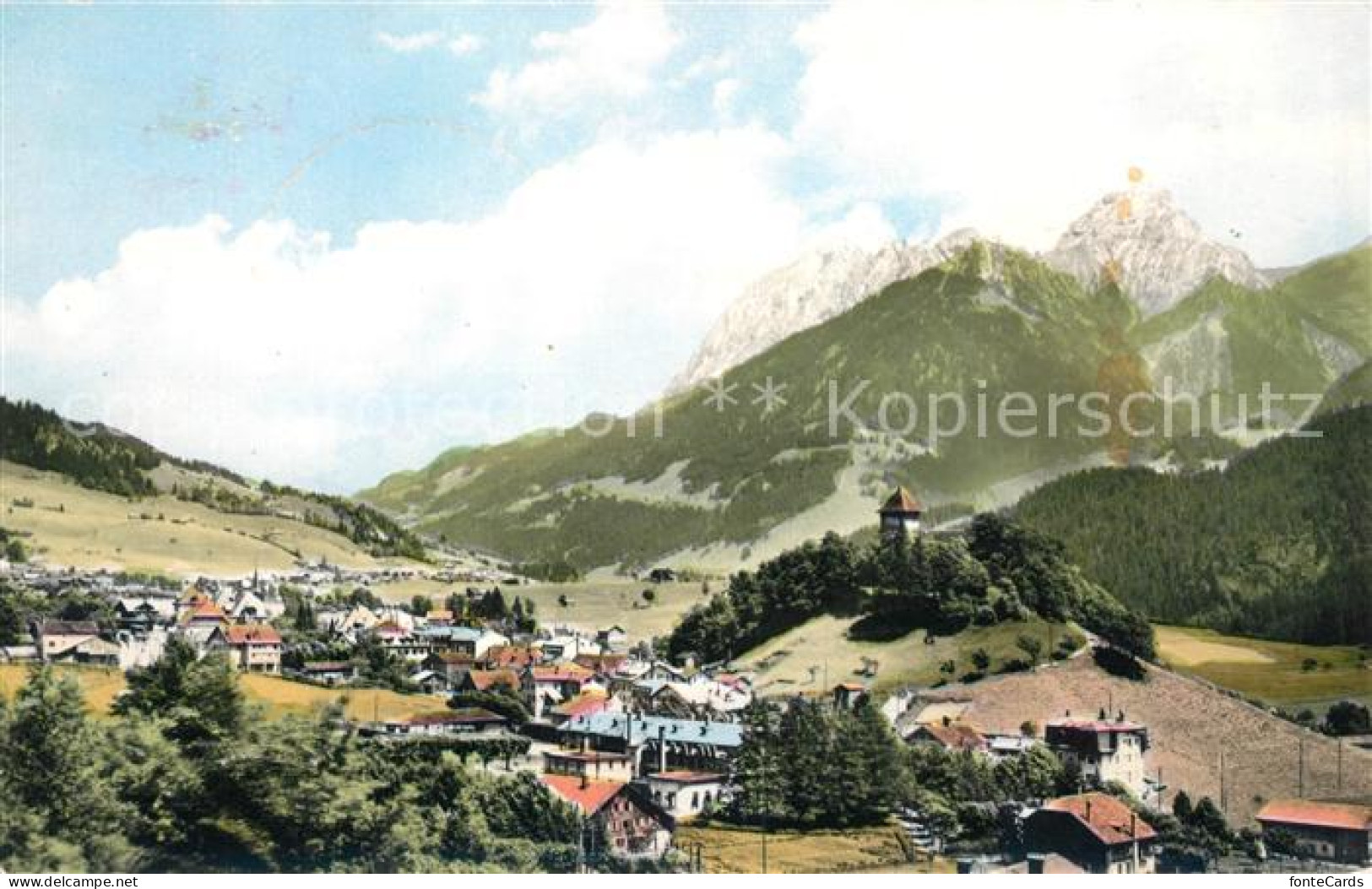 13122443 Chateau-d Oex Gesamtansicht Mit Alpenpanorama Chateau-d Oex - Sonstige & Ohne Zuordnung