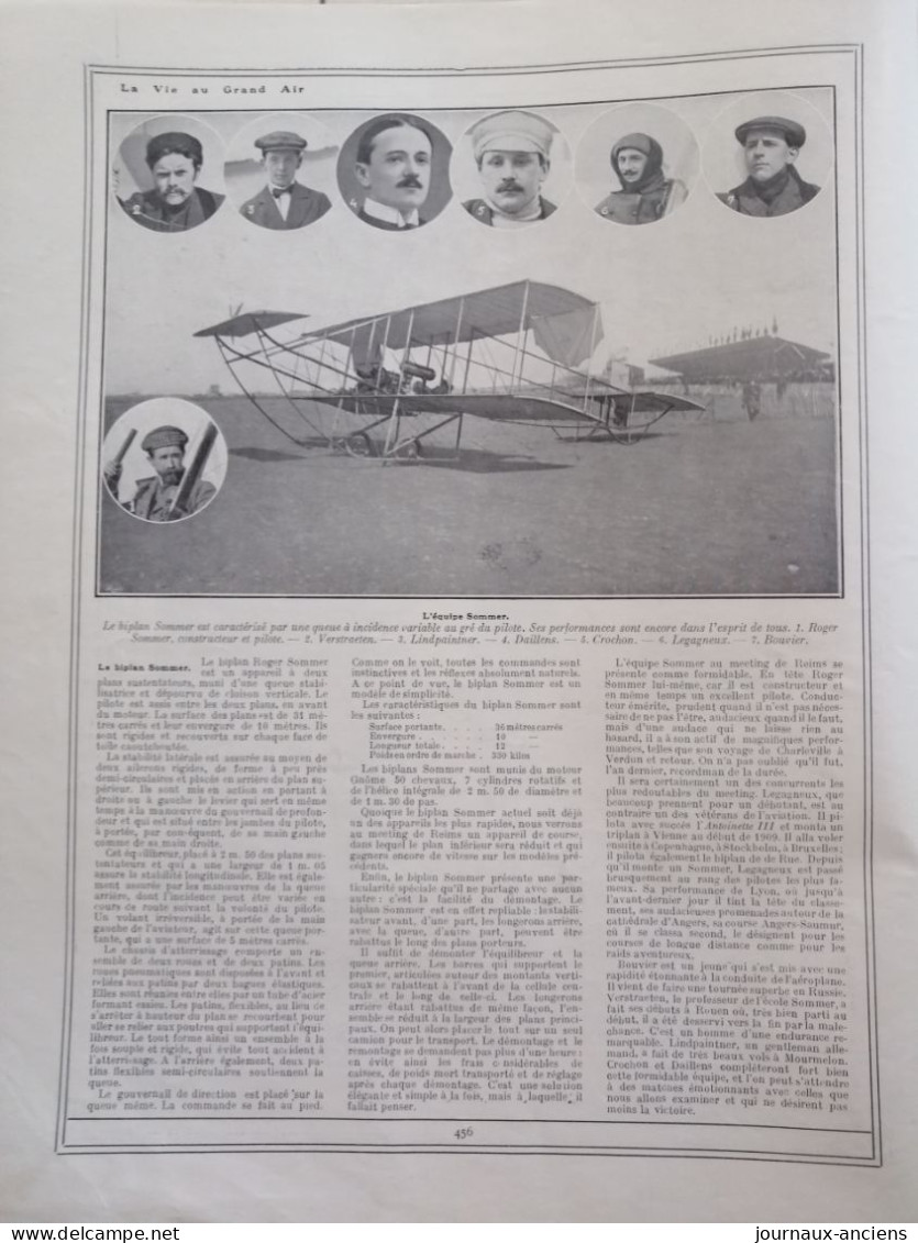 1910 UN AN D'AVIATION - BETHENY - ROUEN - MOURMELON - ÉQUIPES FARMAN = SOMMER = VOISIN = BLERIOT = NIEUPORT - ETC.... - 1900 - 1949