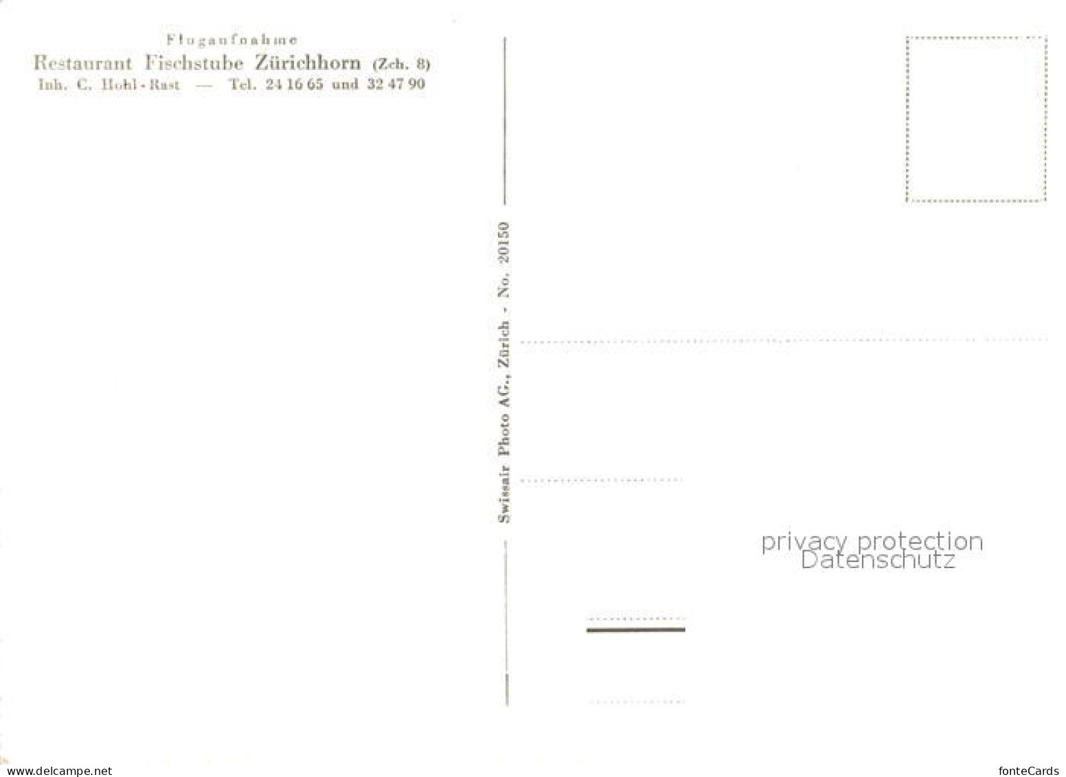 13119673 Zuerichhorn ZH Restaurant Fischstube Fliegeraufnahme St. Katharinenthal - Sonstige & Ohne Zuordnung