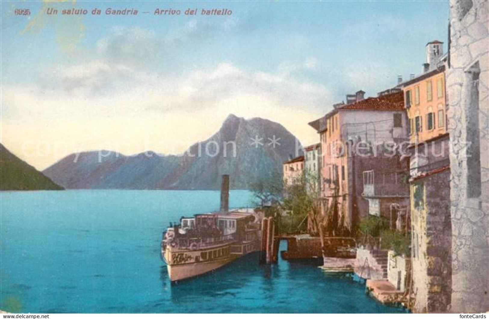 13116370 Gandria Lago Di Lugano Arrivo Del Battello Gandria - Autres & Non Classés