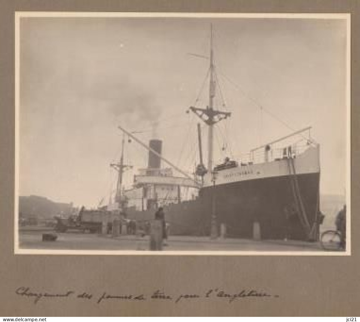 PHOTO ORIGINALE " St MALO Chargement Des Pommes De Terre Pour L'Angleterre " Fin Des Années 1920 _ PHOT094 - Orte