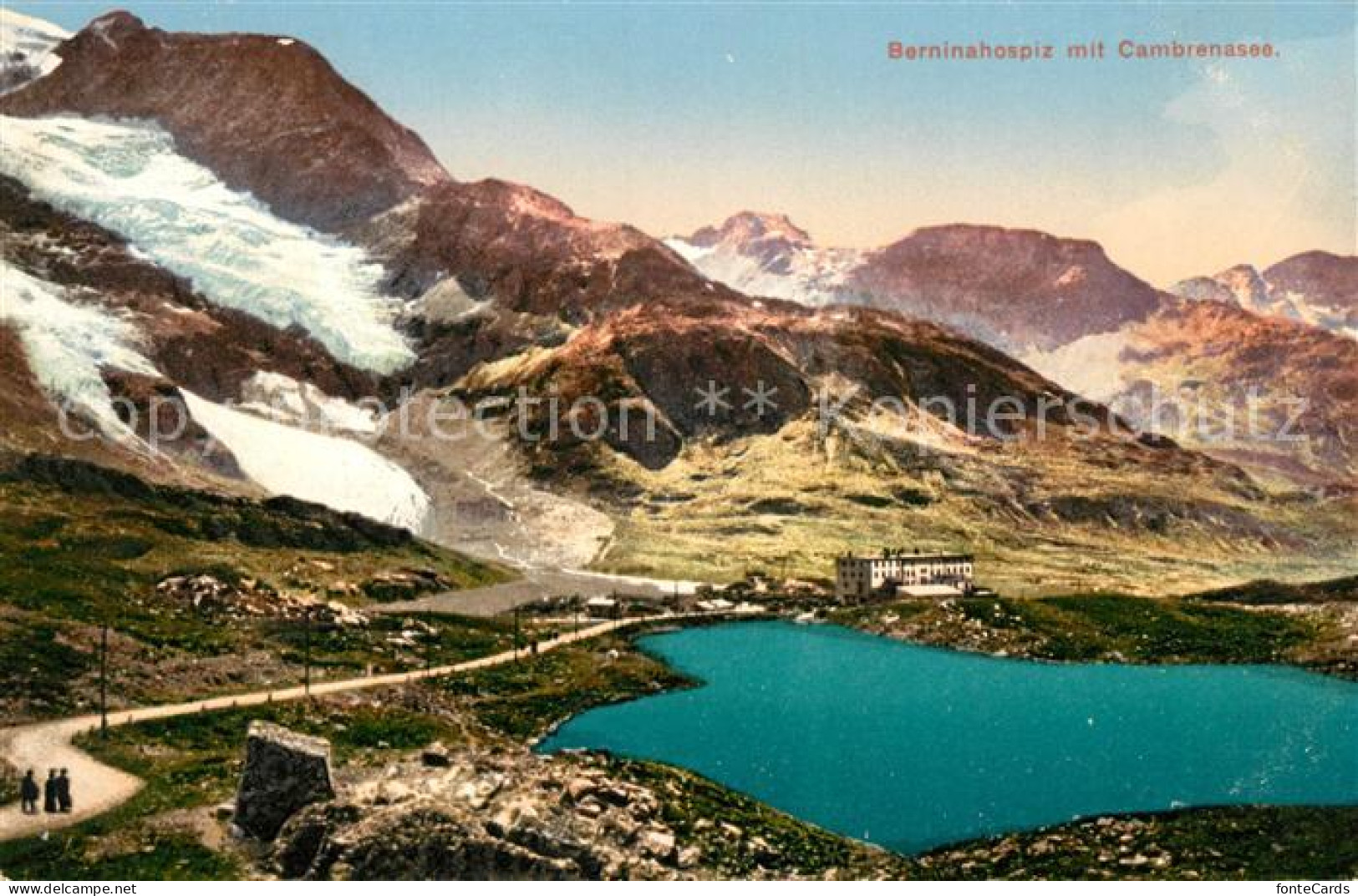 13116332 Bernina GR Berninahospiz Mit Cambrenasee Bernina - Sonstige & Ohne Zuordnung