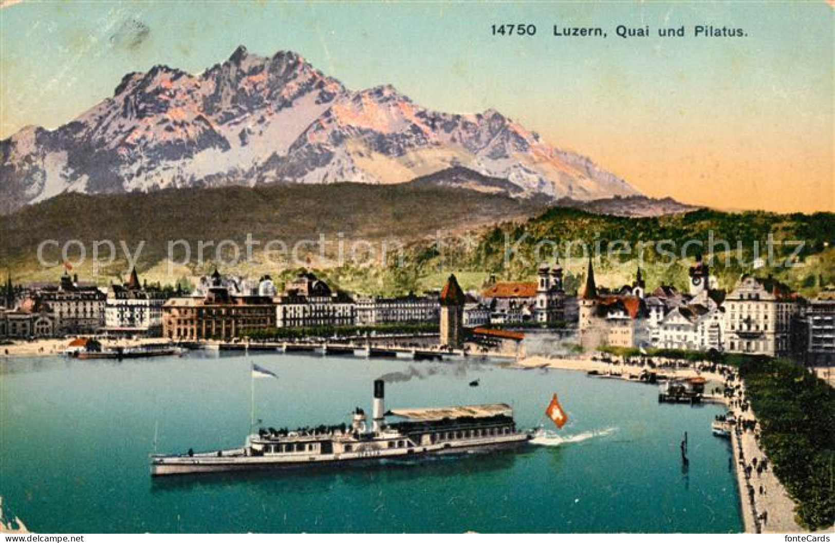 13116331 Luzern LU Quai Mit Pilatus Luzern - Sonstige & Ohne Zuordnung