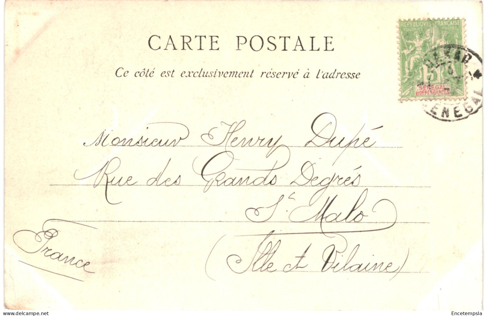 CPA Carte Postale Sénégal Dakar  1904 VM80095ok - Senegal