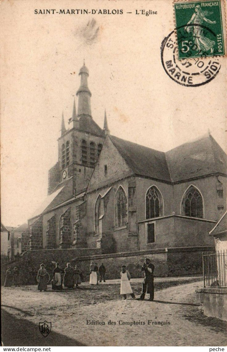 N°1199 W -cpa Saint Martin D'Abois -l'église- - Altri & Non Classificati