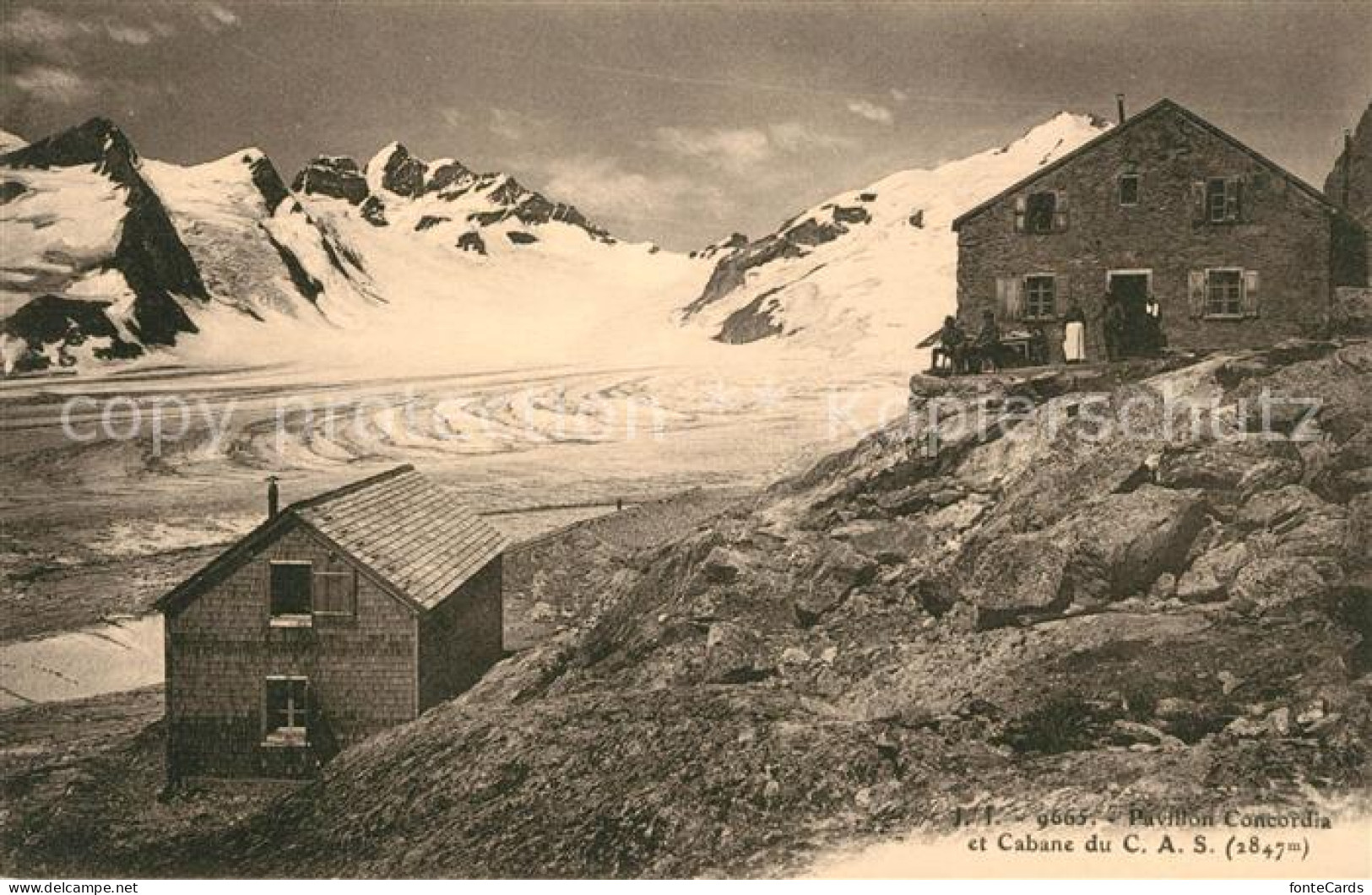 13116304 Grindelwald Pavillon Concordia Et Cabane Du CAS Grindelwald - Altri & Non Classificati