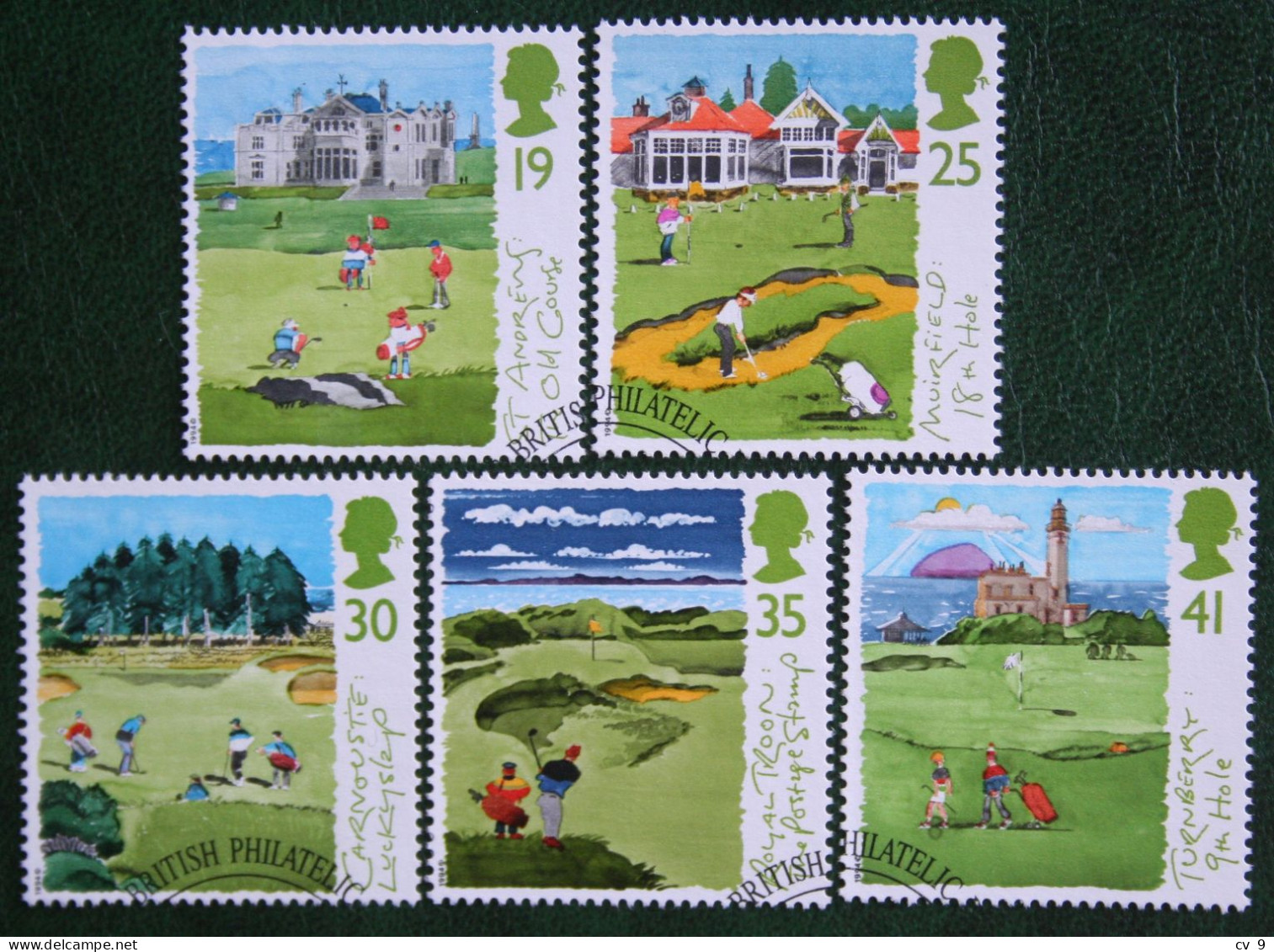 GOLF Scottish Golf Courses (Mi 1522-1526) 1994 Used Gebruikt Oblitere ENGLAND GRANDE-BRETAGNE GB GREAT BRITAIN - Used Stamps