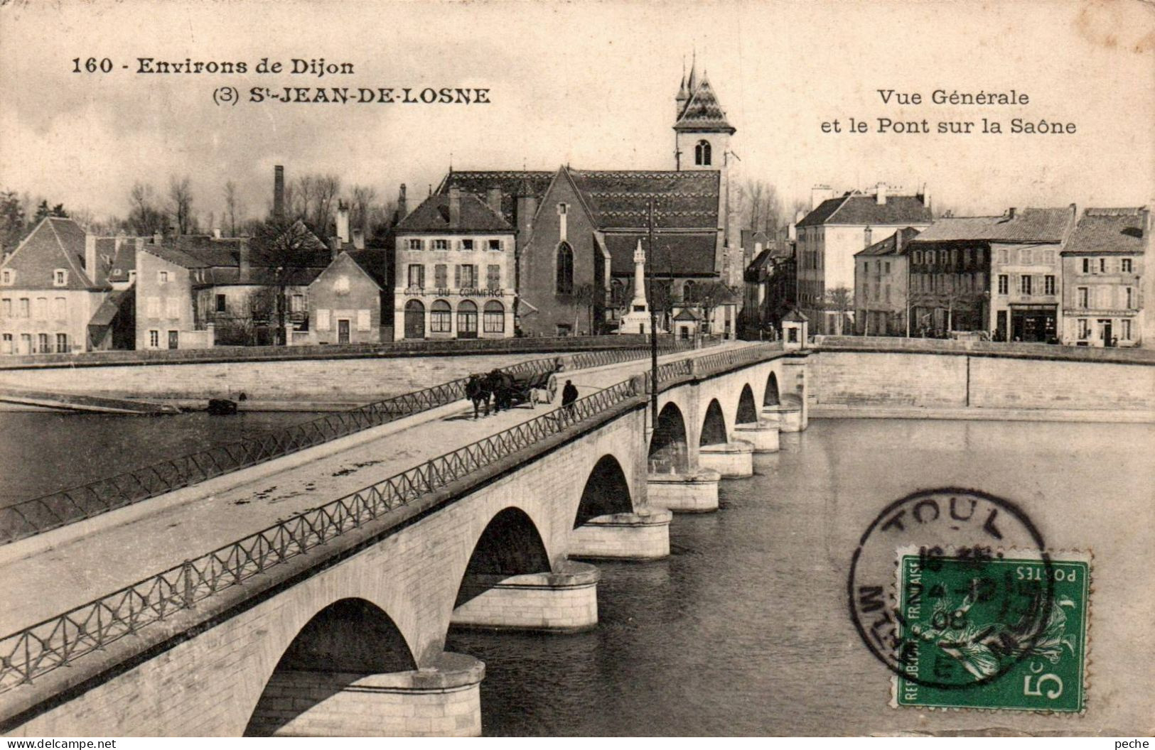 N°1200 W -cpa Saint Jean De Losne -vue Générale Et Le Pont Sur La Saône- - Altri & Non Classificati