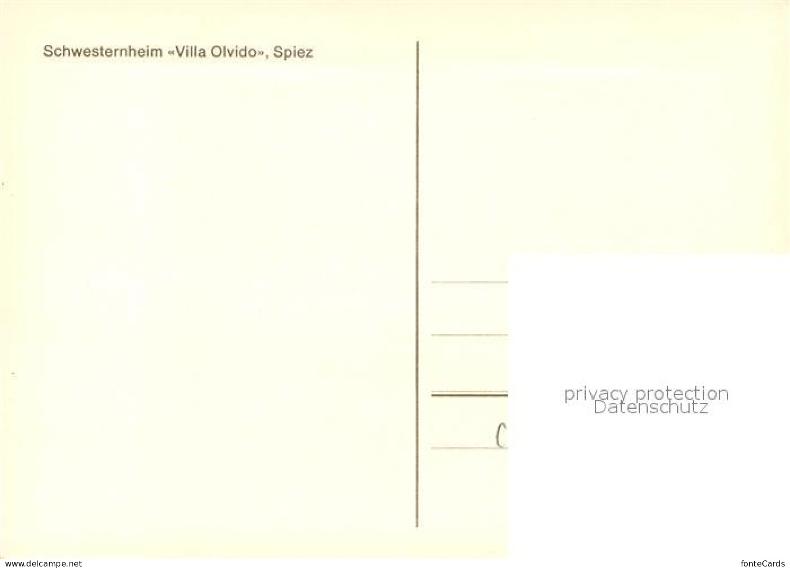 13114823 Spiez BE Schwesternheim Villa Olvido Spiez - Andere & Zonder Classificatie