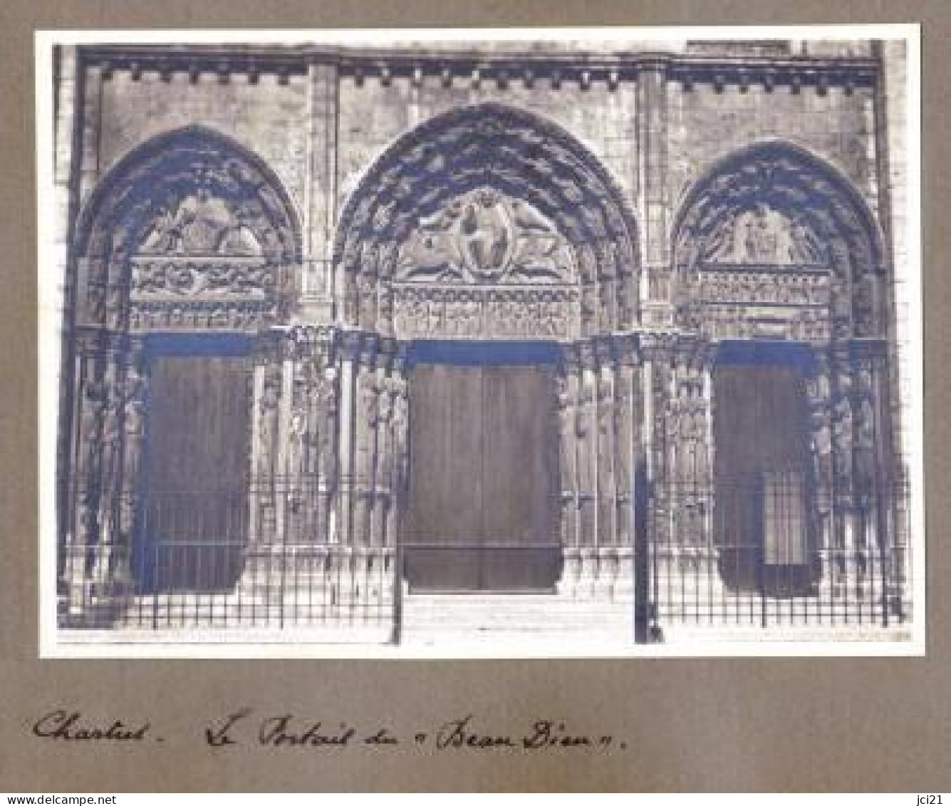 2 PHOTOS ORIGINALES " Cathédrale De Chartres Et Portail Du Beau Dieu " 1928/29 " " PHOT102A ET B - Lieux