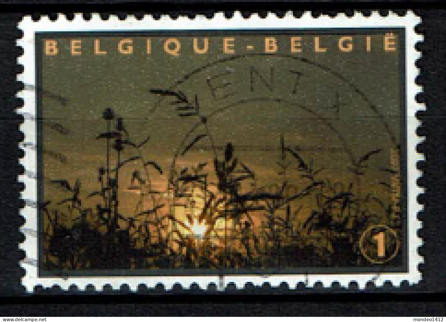 België OBP 3720 - Timbre De Deuil, Rouwzegel - Usados
